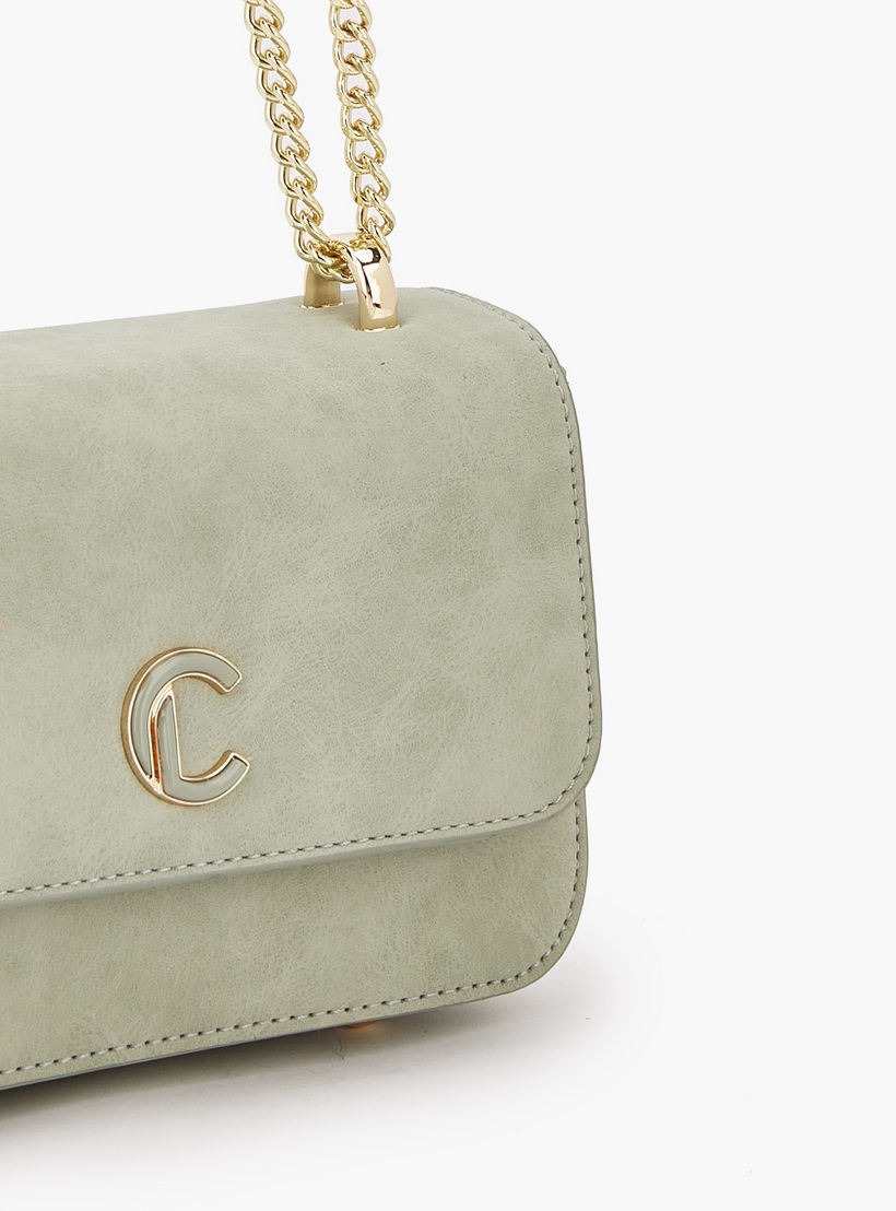 Le Confort Textured Crossbody Bag with Flap Closure-women-bagsandwallets-handbags-image-4