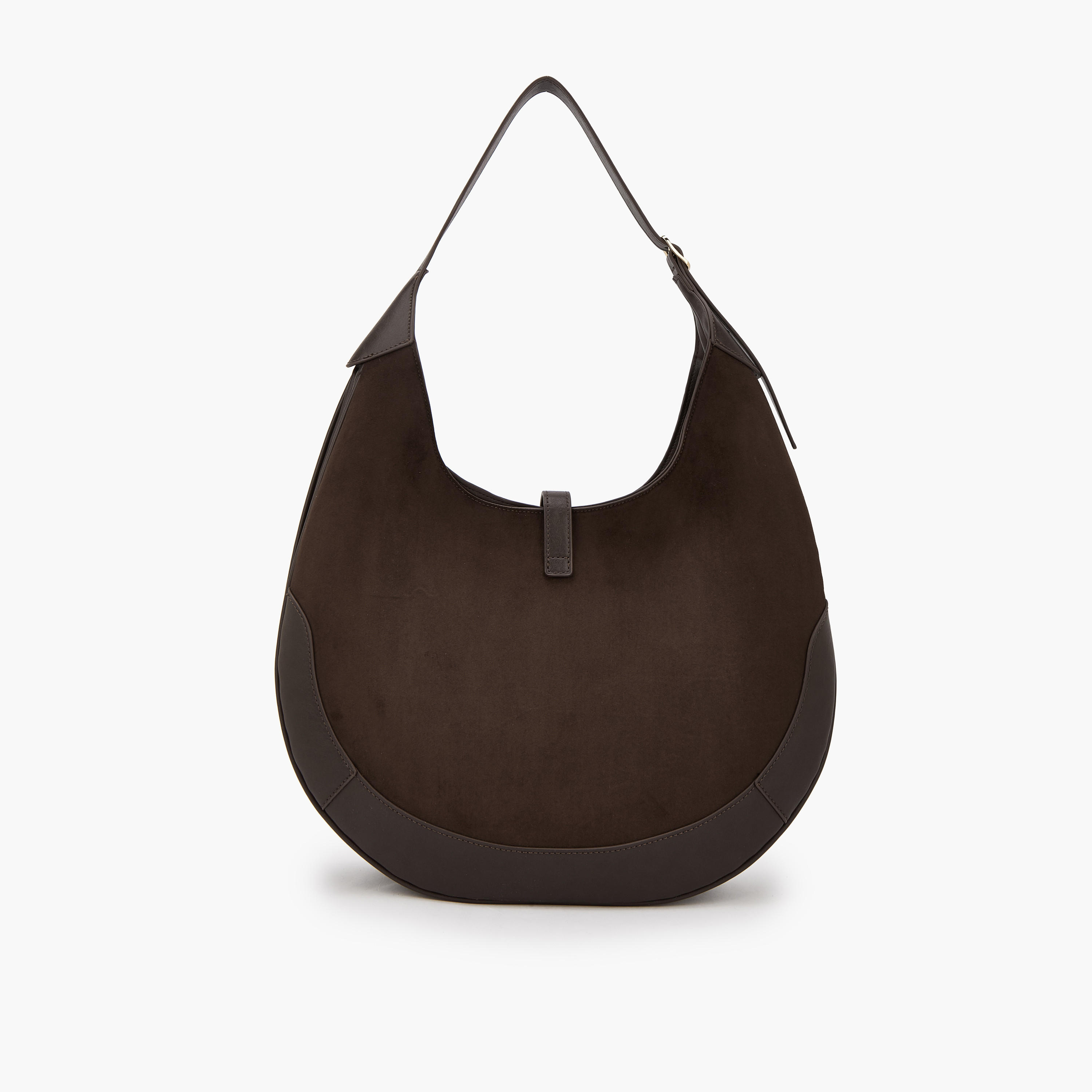 Le Confort Solid Hobo Bag with Adjustable Strap-women-bagsandwallets-handbags-image-4