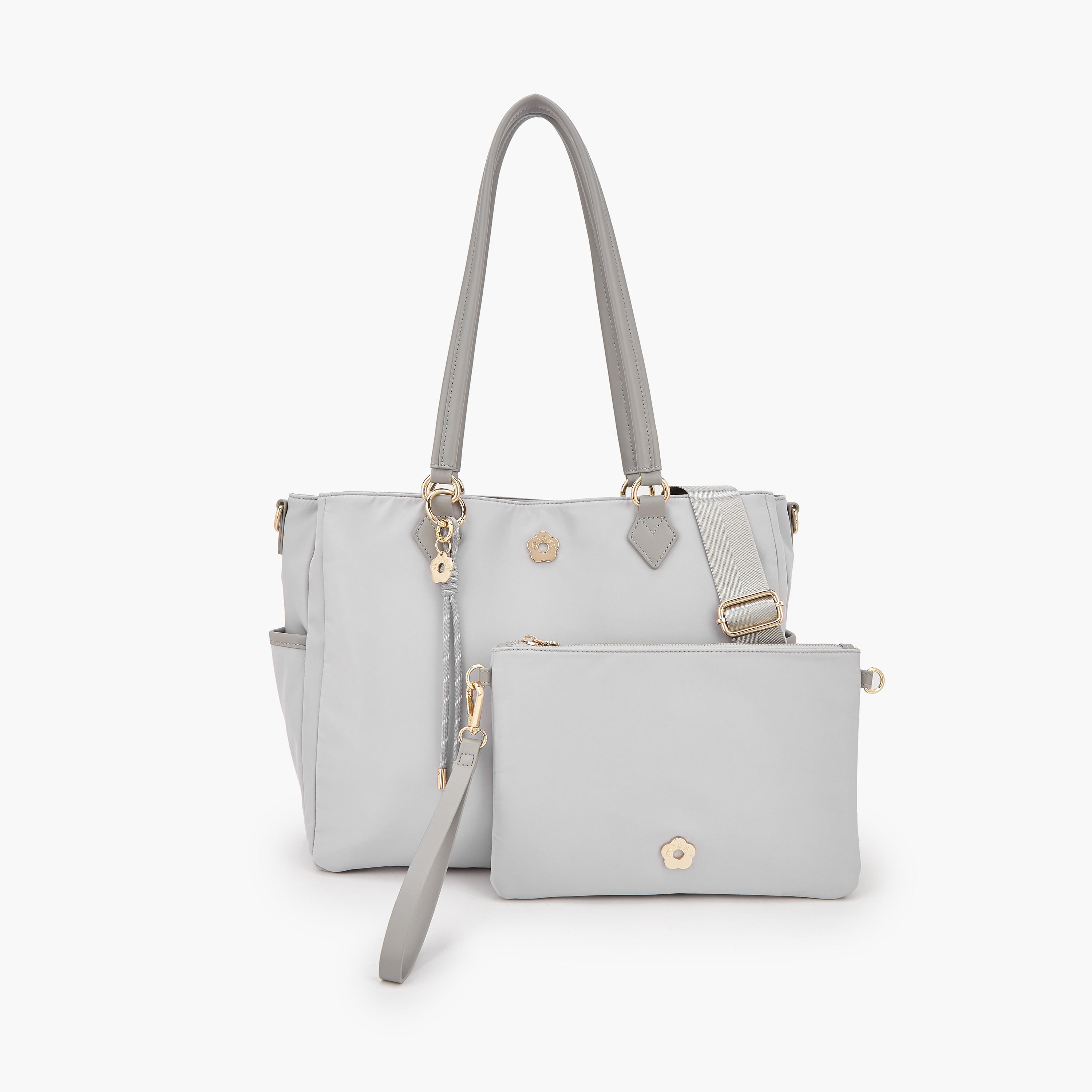 Missy Solid Tote Bag and Pouch Set-women-bagsandwallets-handbags-image-1