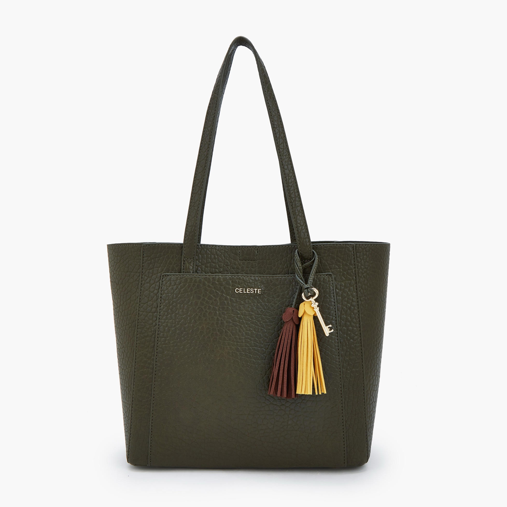 Celeste Textured Tote Bag with Pouch-women-bagsandwallets-handbags-image-2