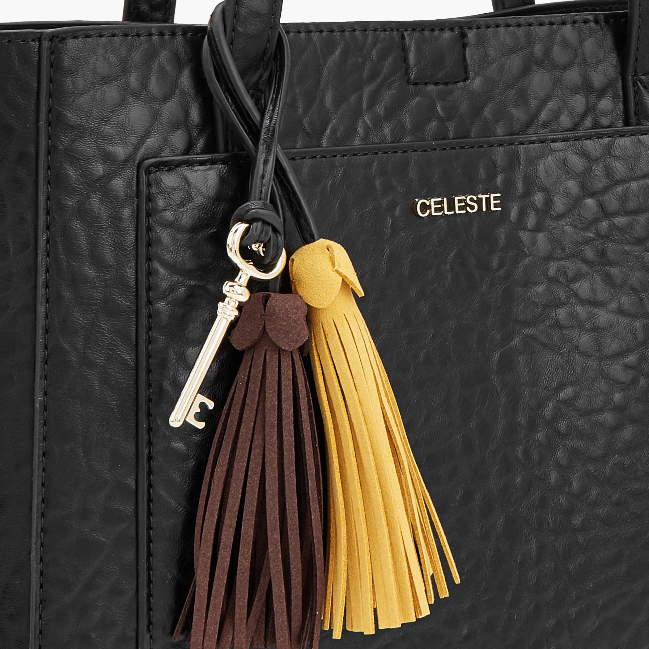 Celeste Textured Tote Bag with Pouch-women-bagsandwallets-handbags-image-5