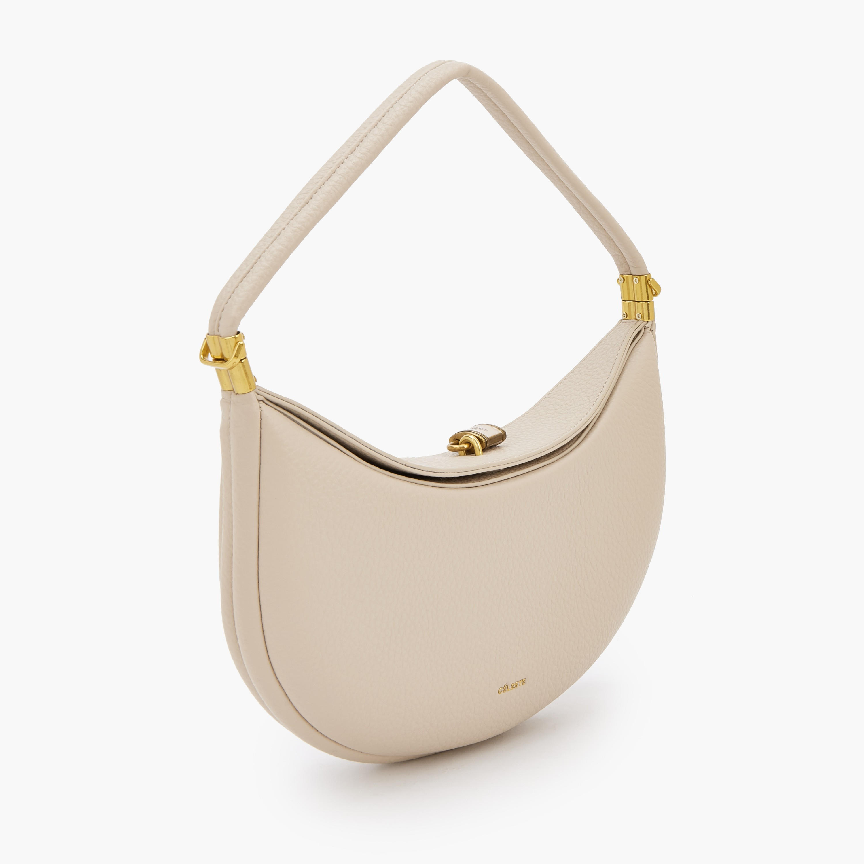 Celeste Textured Shoulder Bag with Flap Closure-women-bagsandwallets-handbags-image-2