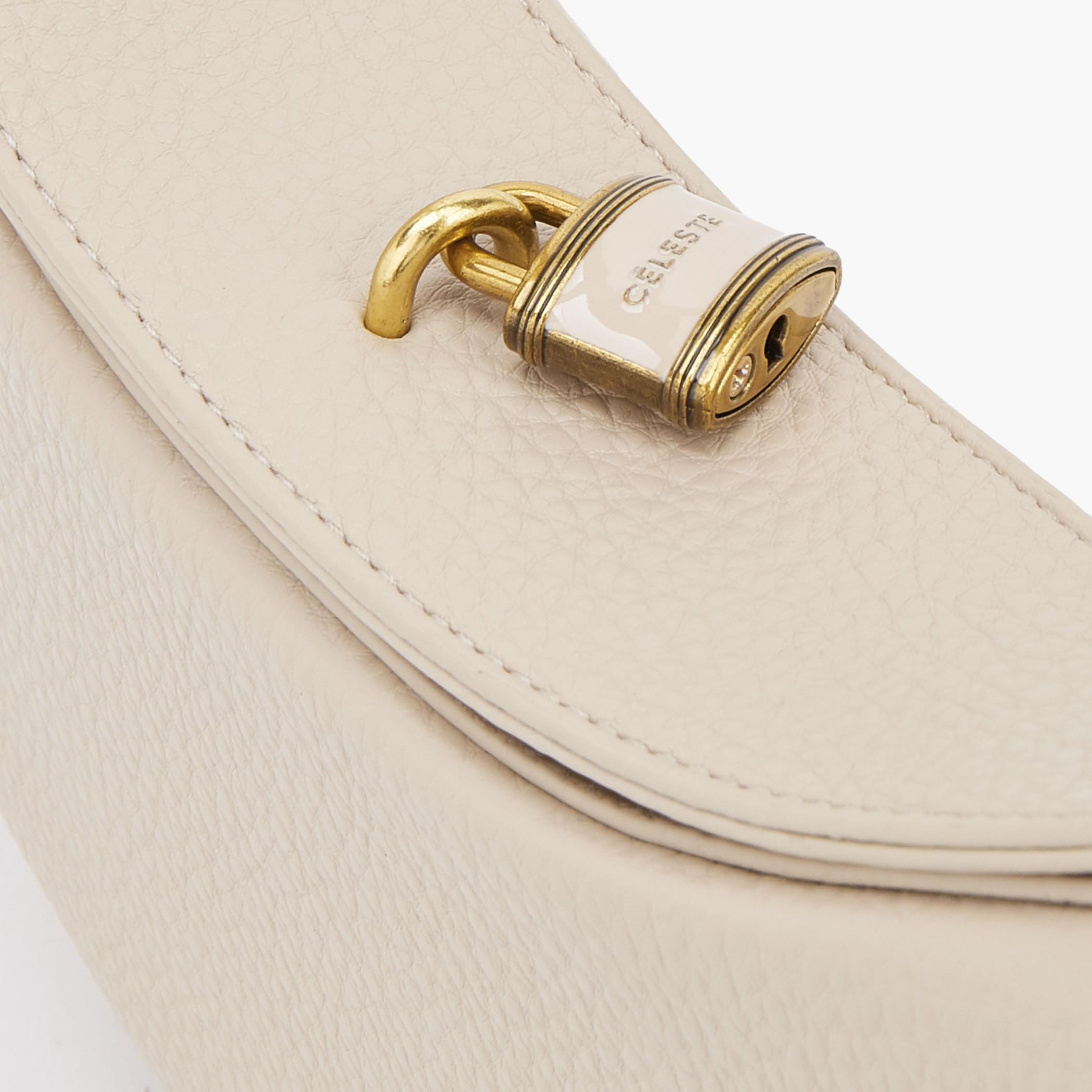 Celeste Textured Shoulder Bag with Flap Closure-women-bagsandwallets-handbags-image-5
