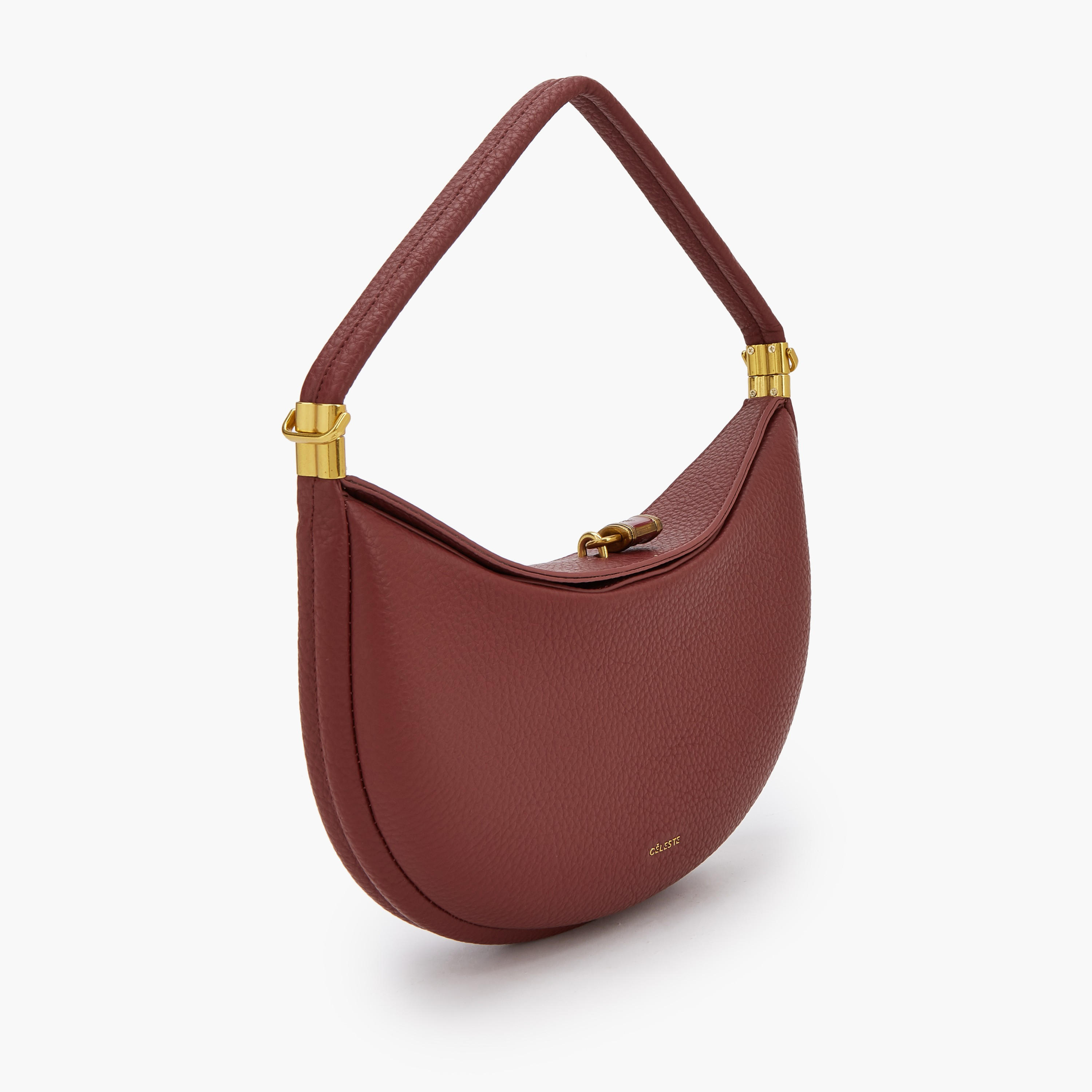 شنطة كتف بارزة الملمس بقفل قلاب من سيليست-women-bagsandwallets-handbags-image-2