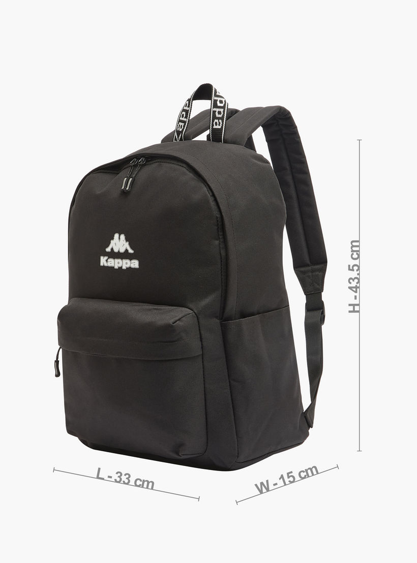 Kappa Logo Print Backpack for Kids 8-13 Years with Adjustable Straps-boys-accessories-bagsandbackpacks-image-6