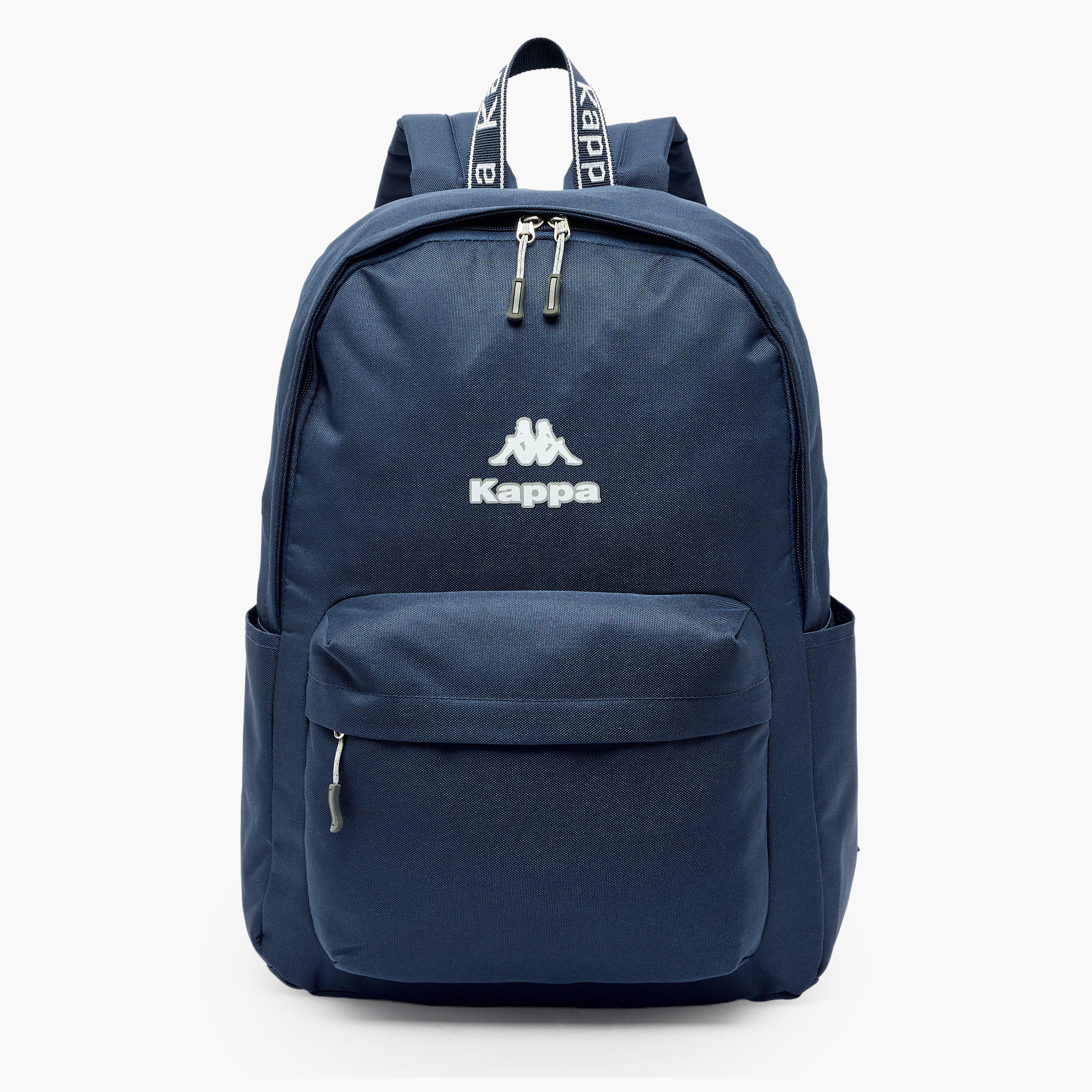 Kappa Logo Print Backpack for Kids 8-13 Years with Adjustable Straps-boys-accessories-bagsandbackpacks-image-1