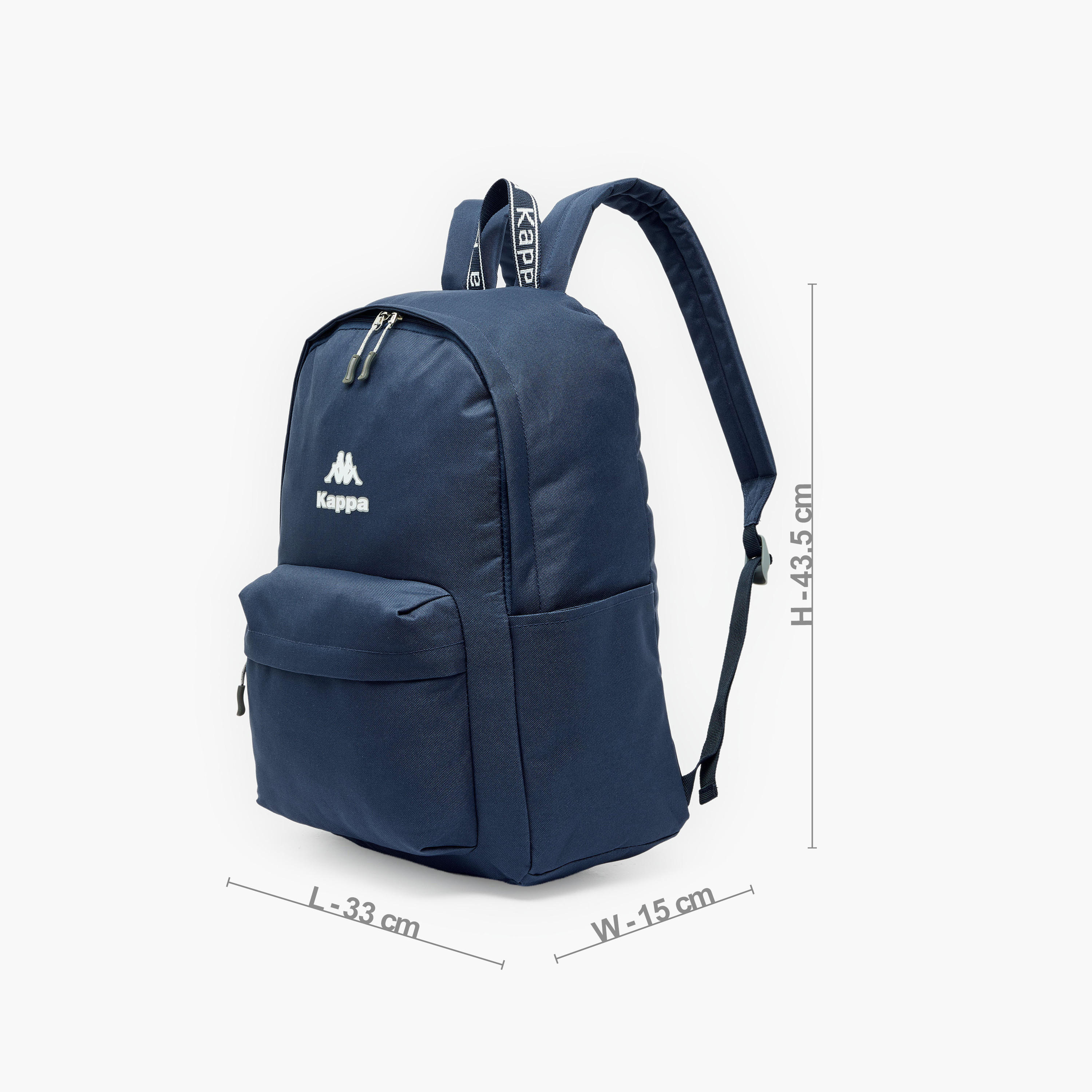 Kappa Logo Print Backpack for Kids 8-13 Years with Adjustable Straps-boys-accessories-bagsandbackpacks-image-6