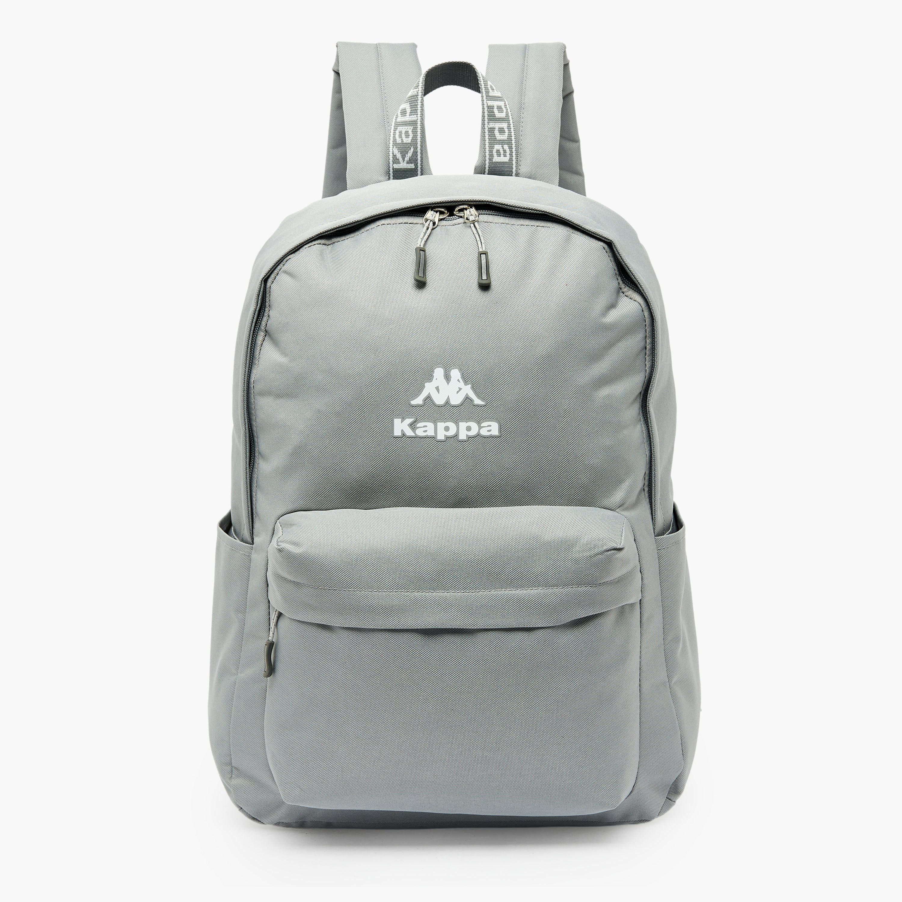 Kappa Logo Print Backpack for Kids 8-13 Years with Adjustable Straps-boys-accessories-bagsandbackpacks-image-1