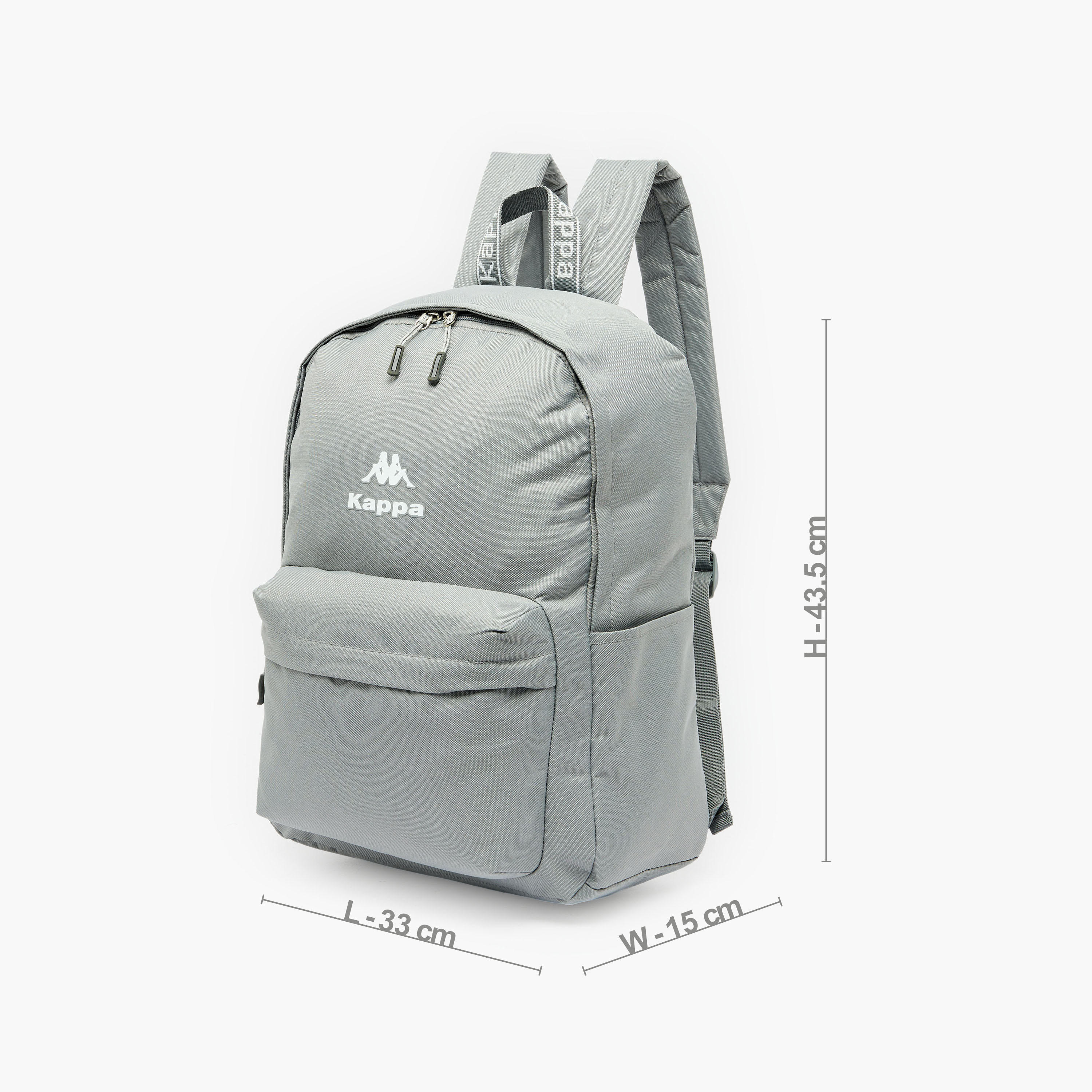 Kappa Logo Print Backpack for Kids 8-13 Years with Adjustable Straps-boys-accessories-bagsandbackpacks-image-6