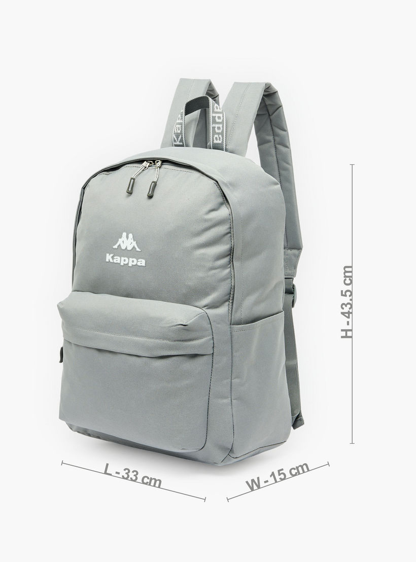 Kappa Logo Print Backpack for Kids 8-13 Years with Adjustable Straps-boys-accessories-bagsandbackpacks-image-6