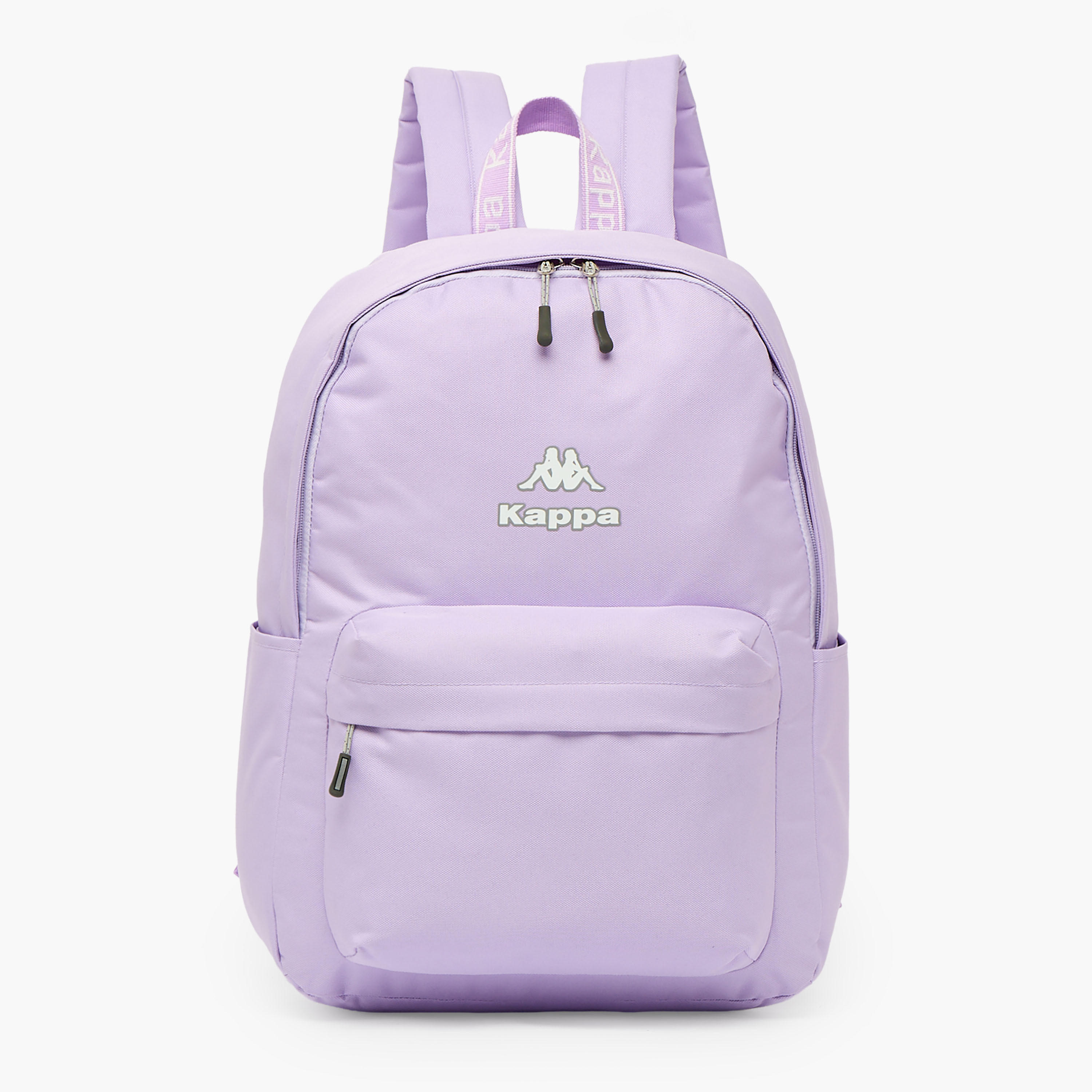 Kappa Logo Print Backpack for Kids 8-13 Years with Adjustable Straps-boys-accessories-bagsandbackpacks-image-1