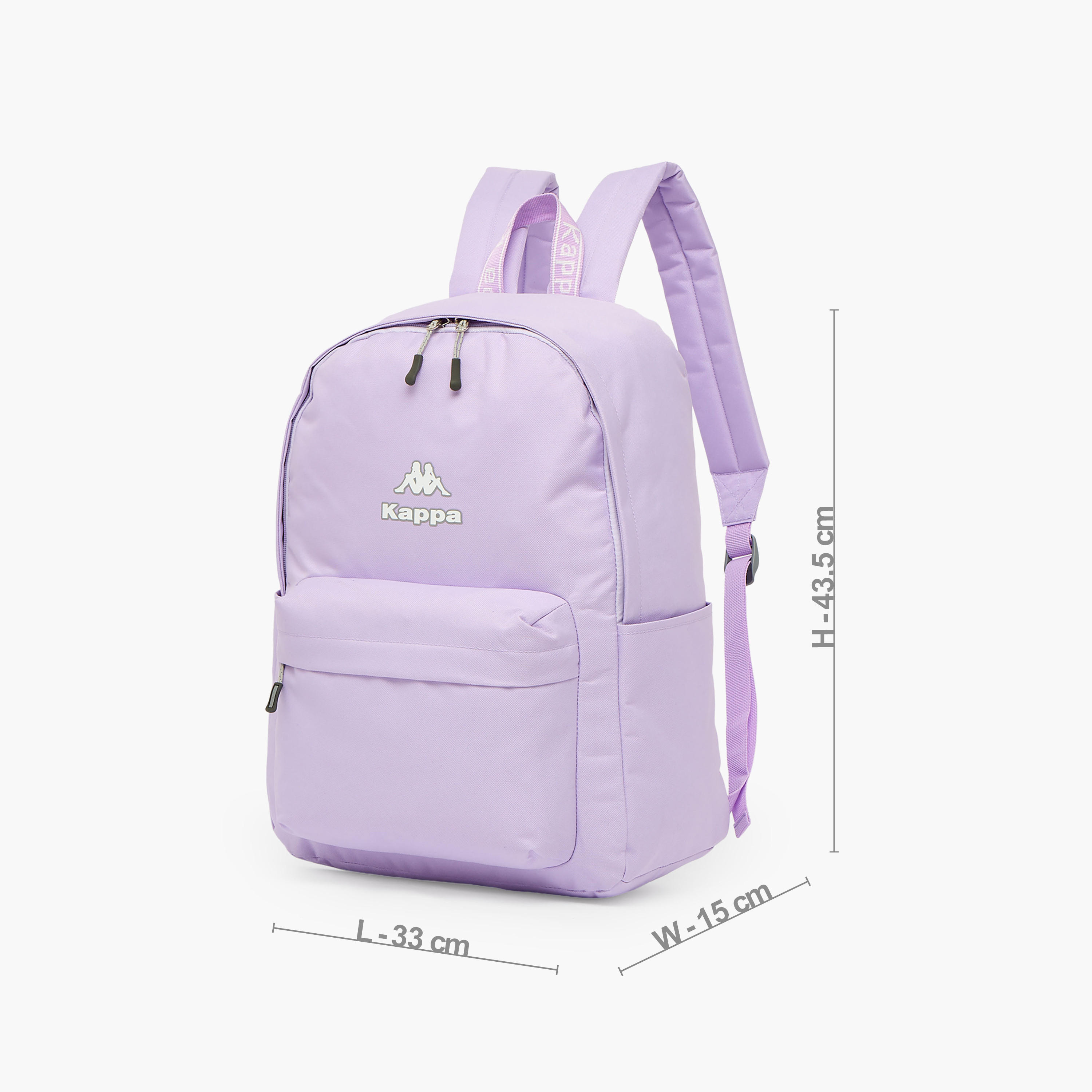 Kappa Logo Print Backpack for Kids 8-13 Years with Adjustable Straps-boys-accessories-bagsandbackpacks-image-5