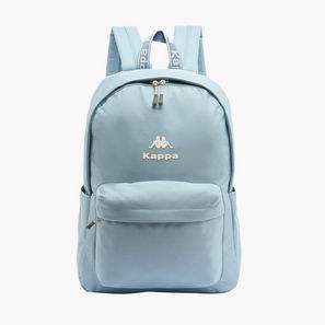 Kappa Logo Print Backpack for Kids 8-13 Years with Adjustable Straps-school-image-1