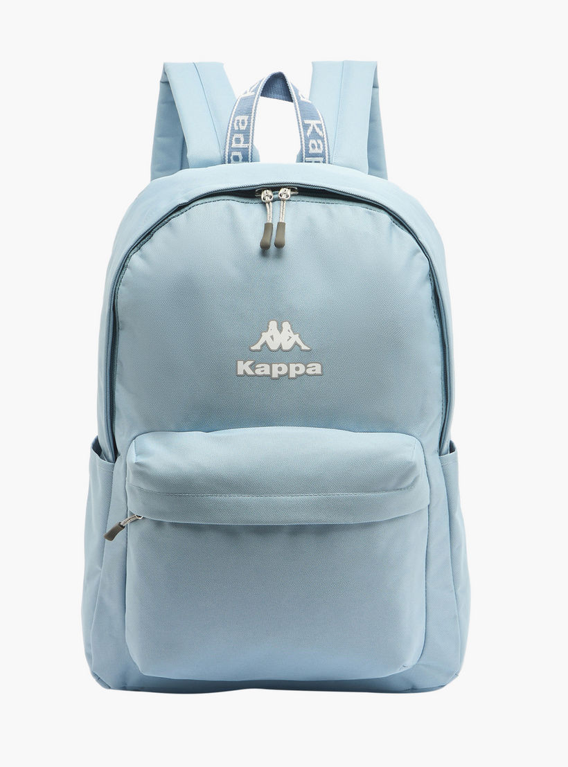 Kappa Logo Print Backpack for Kids 8-13 Years with Adjustable Straps-boys-accessories-bagsandbackpacks-image-1