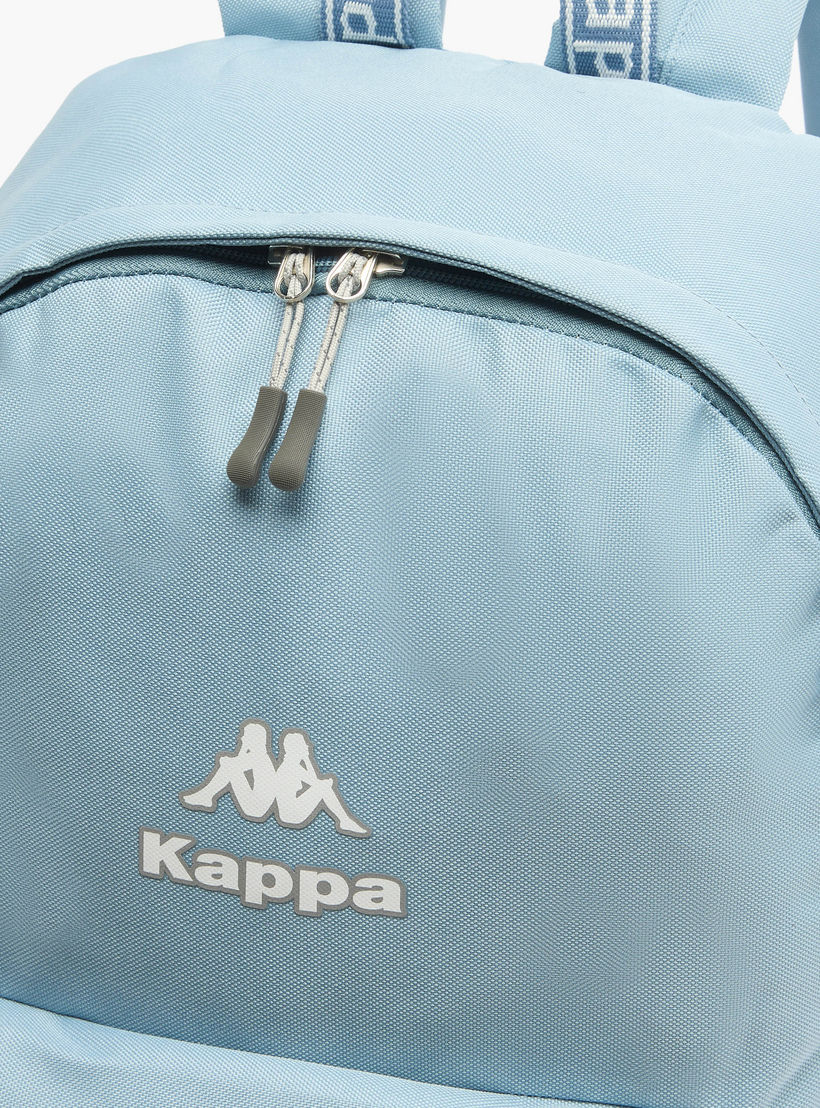 Kappa Logo Print Backpack for Kids 8-13 Years with Adjustable Straps-boys-accessories-bagsandbackpacks-image-3