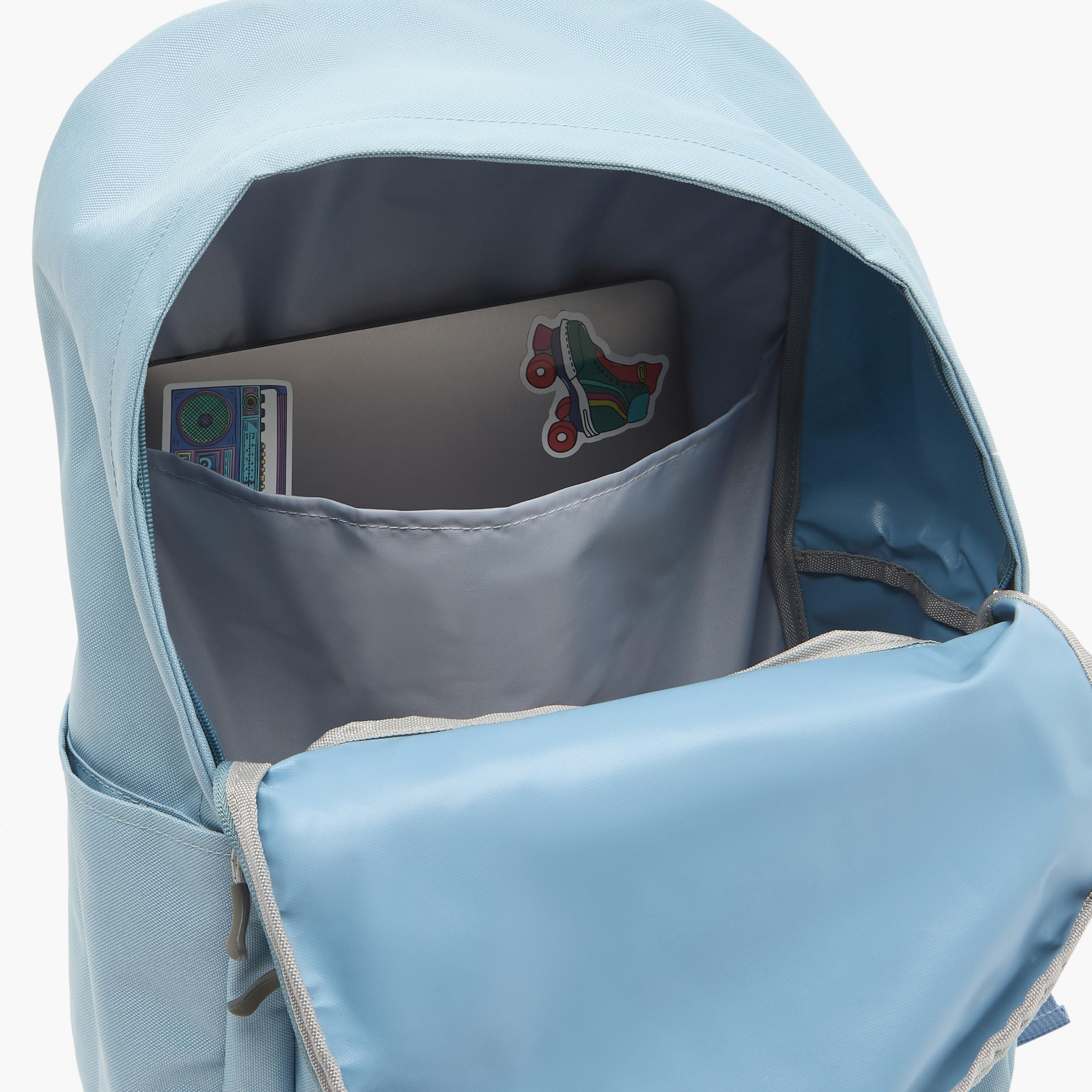 Kappa Logo Print Backpack for Kids 8-13 Years with Adjustable Straps-boys-accessories-bagsandbackpacks-image-5