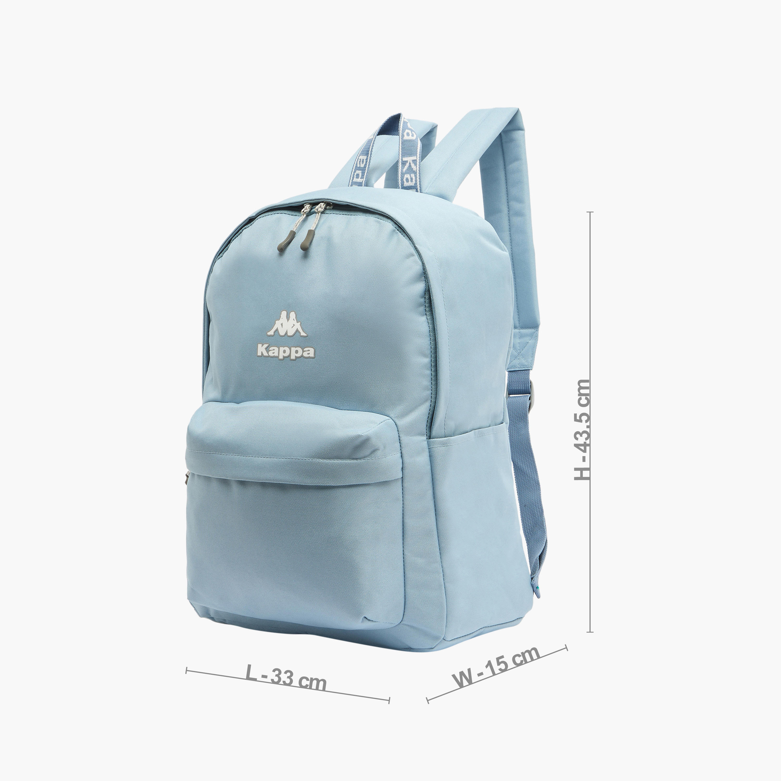 Kappa Logo Print Backpack for Kids 8-13 Years with Adjustable Straps-boys-accessories-bagsandbackpacks-image-6