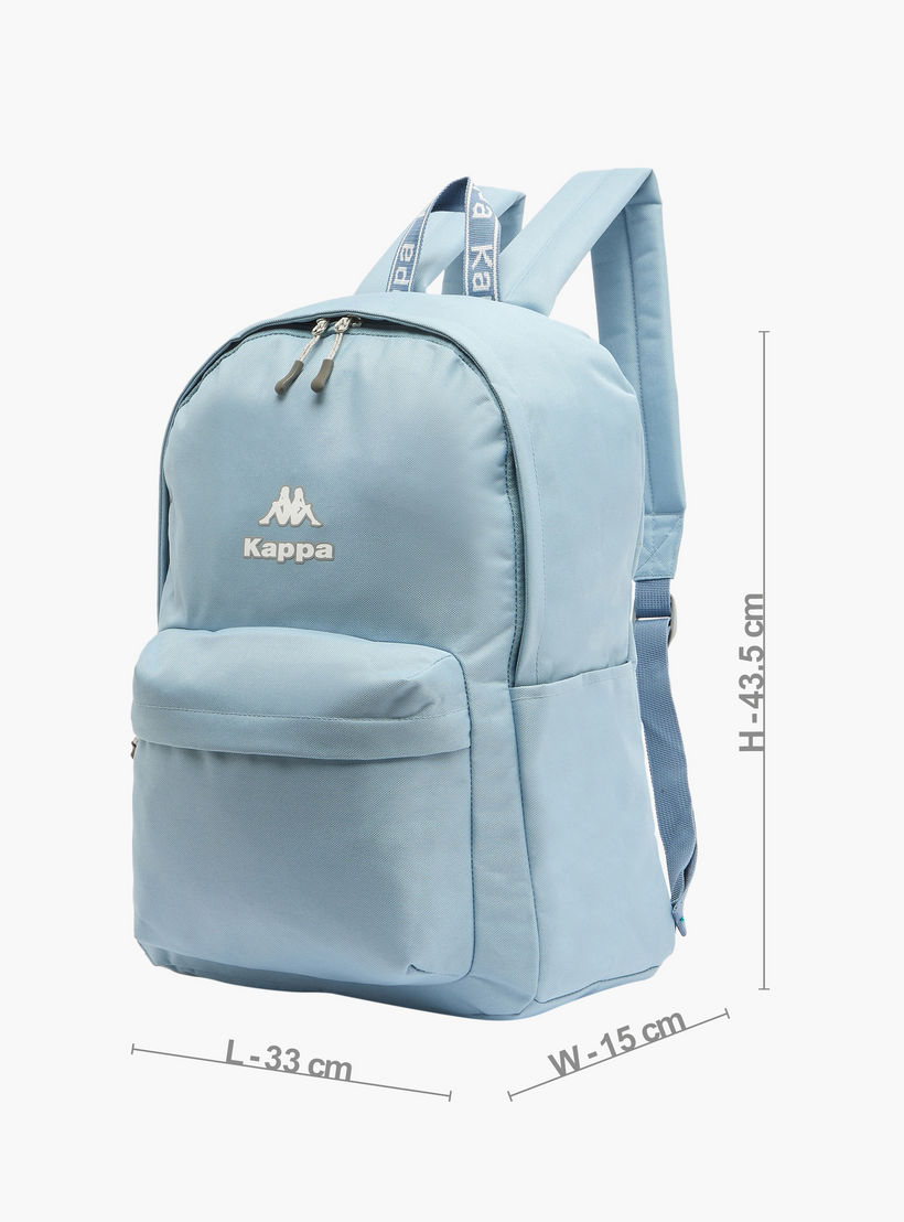Kappa Logo Print Backpack for Kids 8-13 Years with Adjustable Straps-boys-accessories-bagsandbackpacks-image-6