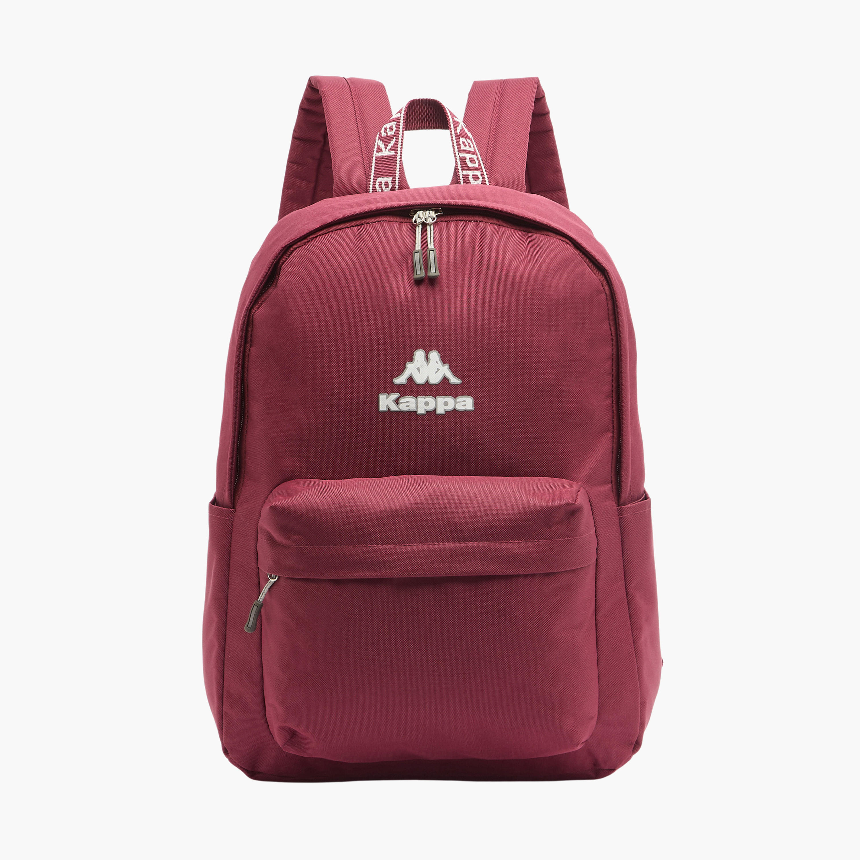 Kappa Logo Print Backpack for Kids 8-13 Years with Adjustable Straps-boys-accessories-bagsandbackpacks-image-1