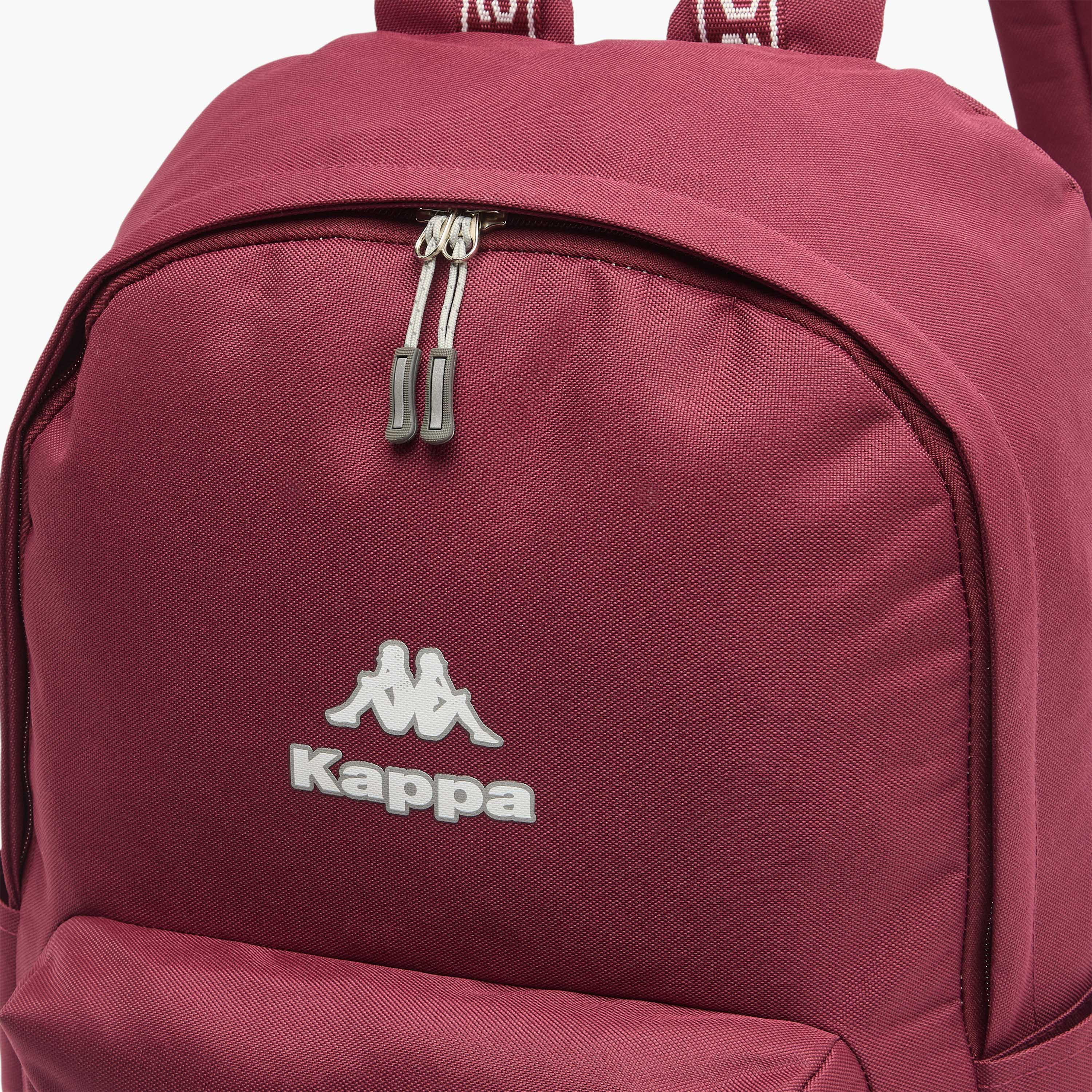 Kappa Logo Print Backpack for Kids 8-13 Years with Adjustable Straps-boys-accessories-bagsandbackpacks-image-3