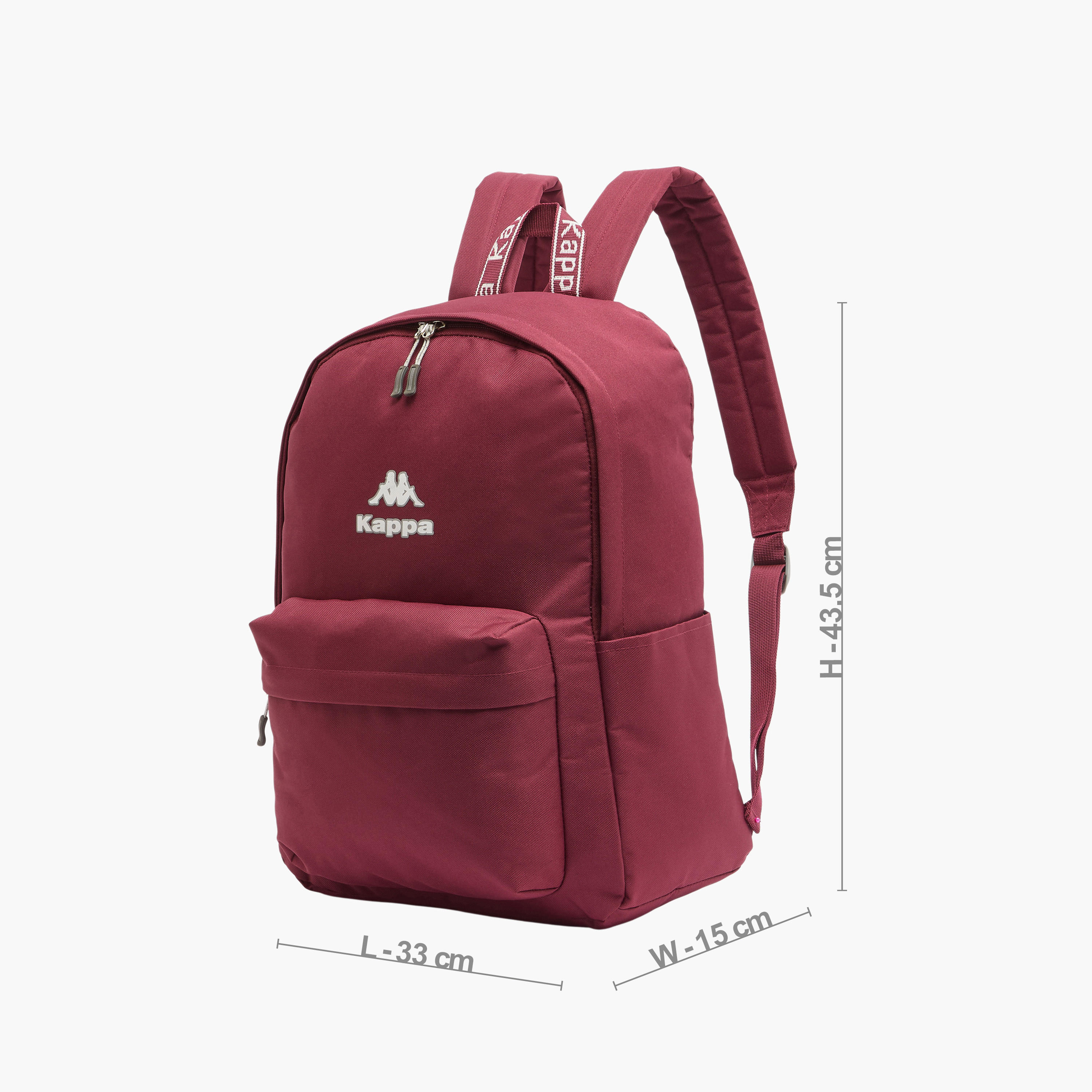 Kappa Logo Print Backpack for Kids 8-13 Years with Adjustable Straps-boys-accessories-bagsandbackpacks-image-6