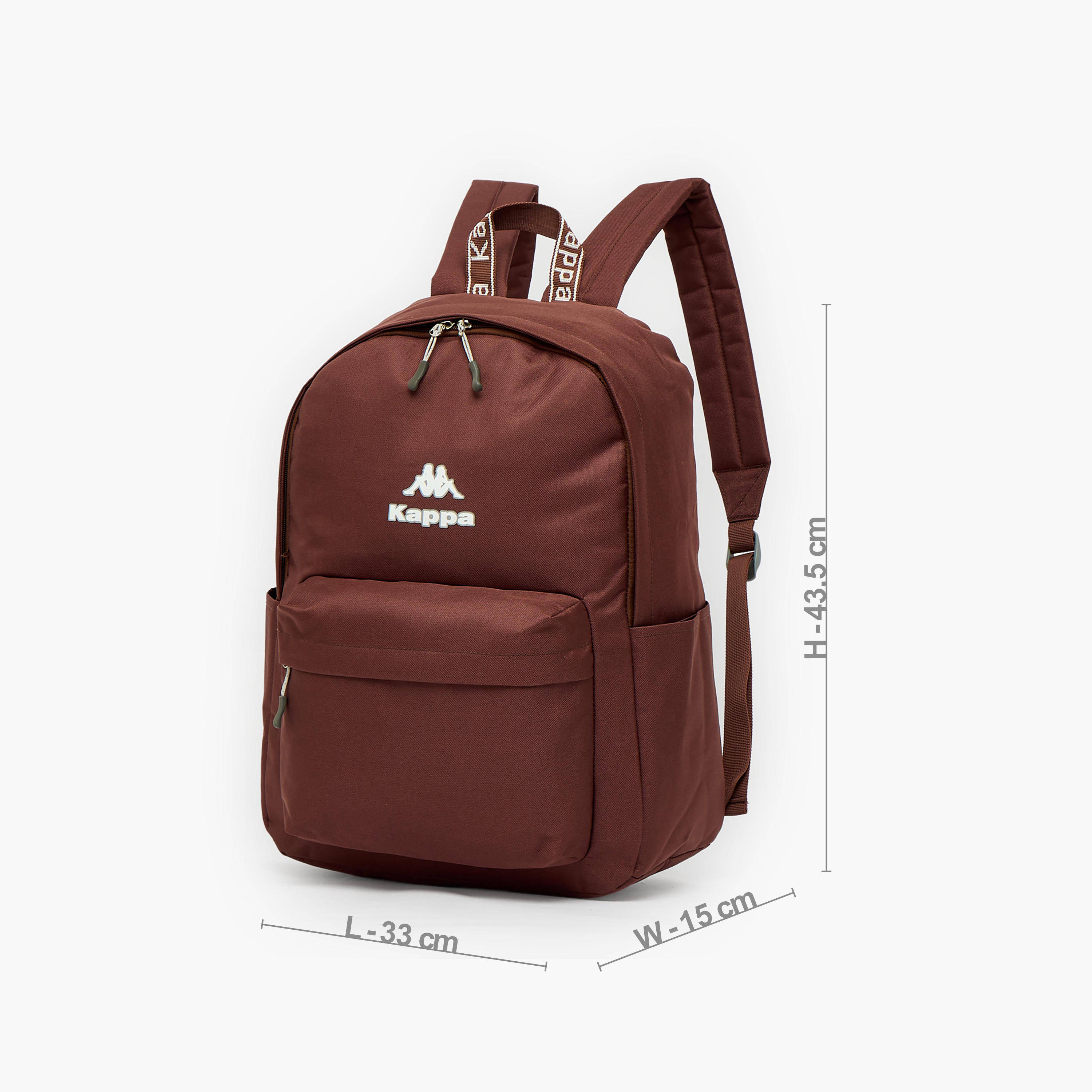 Kappa Logo Print Backpack for Kids 8-13 Years with Adjustable Straps-boys-accessories-bagsandbackpacks-image-5
