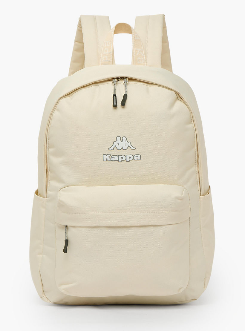 Kappa Logo Print Backpack for Kids 8-13 Years with Adjustable Straps-boys-accessories-bagsandbackpacks-image-1