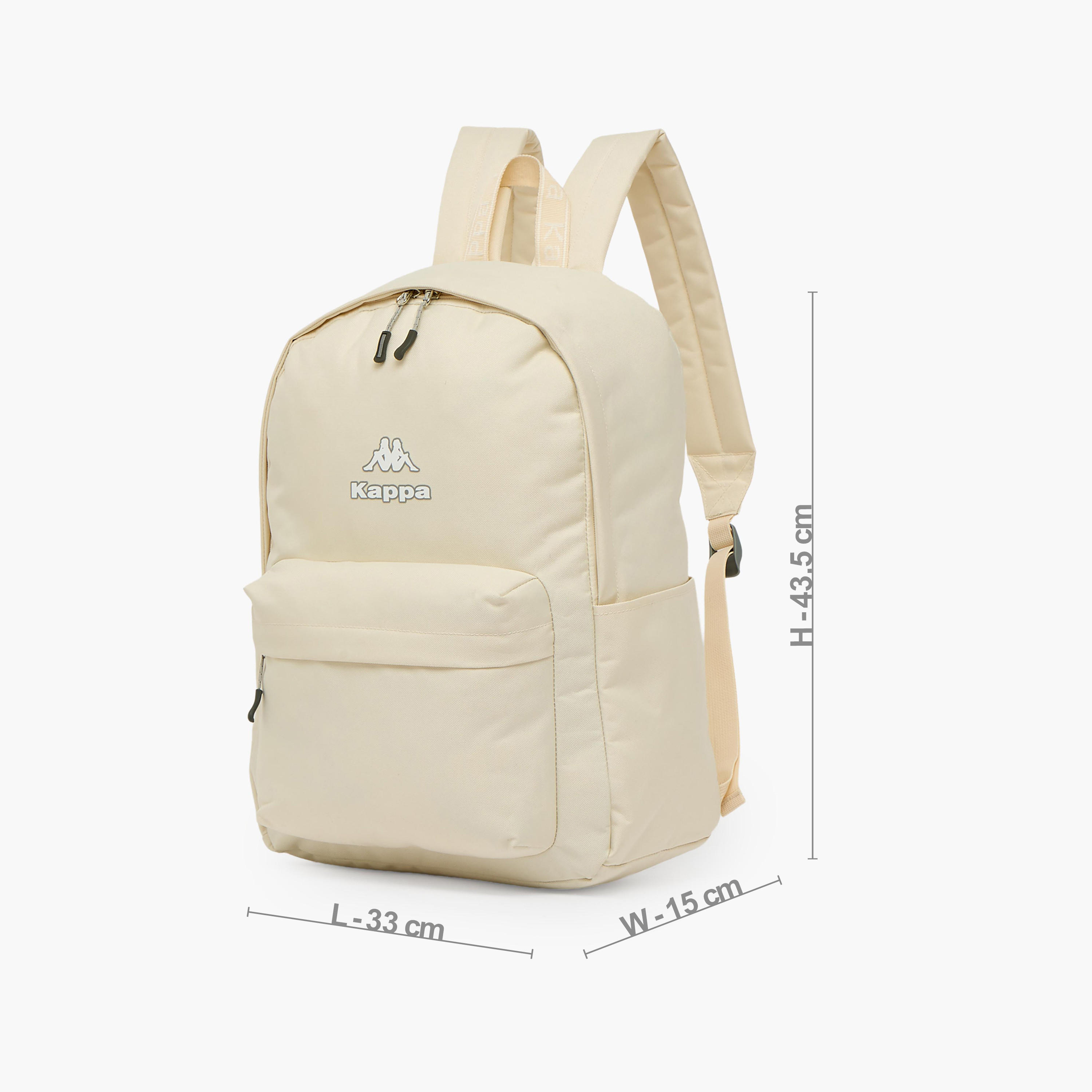 Kappa Logo Print Backpack for Kids 8-13 Years with Adjustable Straps-boys-accessories-bagsandbackpacks-image-5