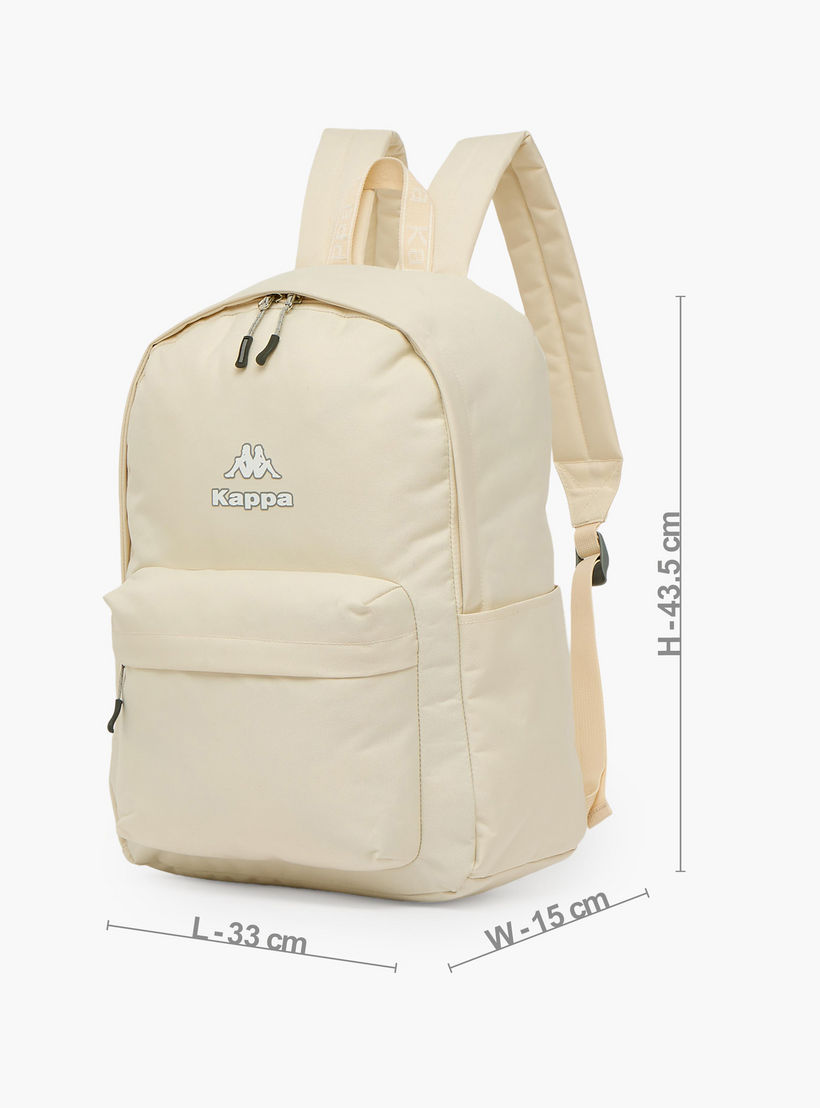 Kappa Logo Print Backpack for Kids 8-13 Years with Adjustable Straps-boys-accessories-bagsandbackpacks-image-5