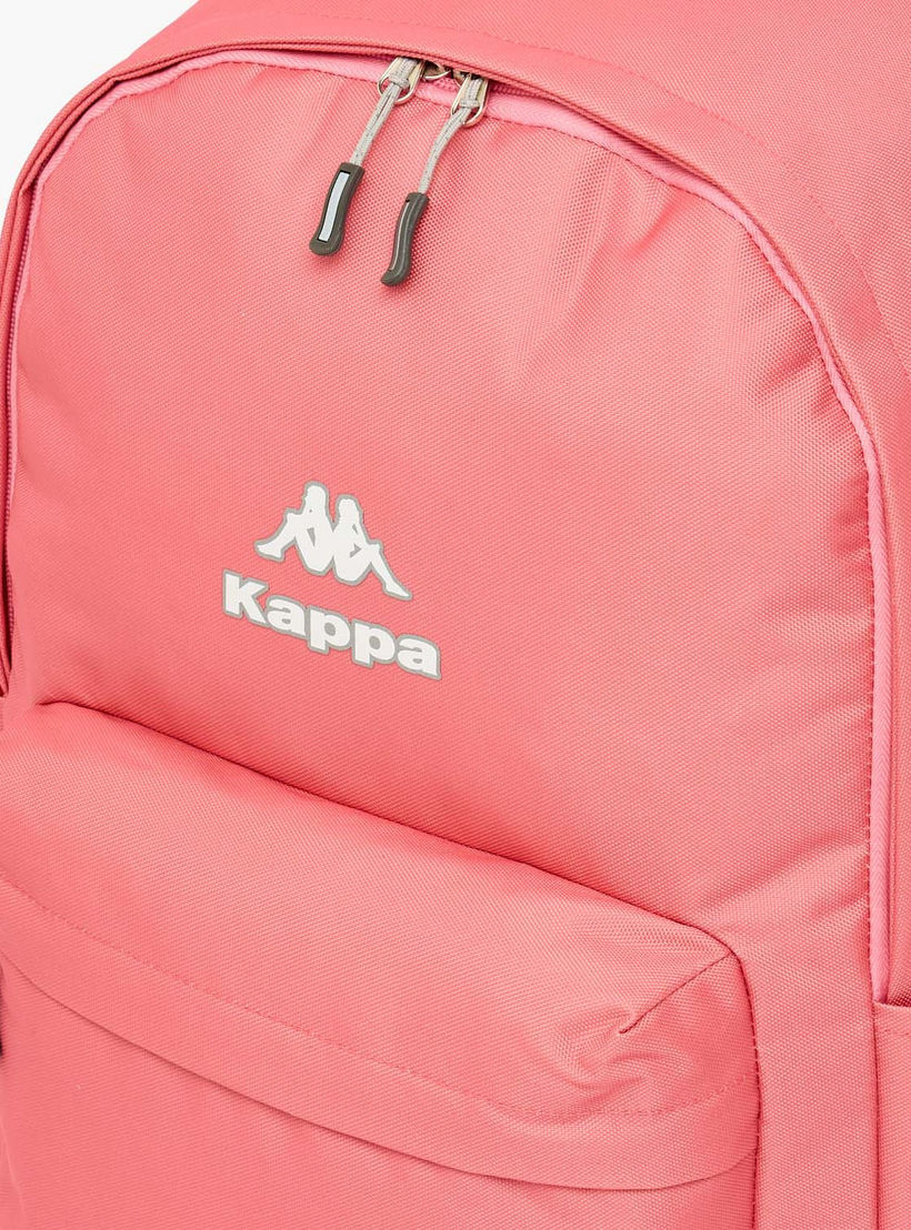 Kappa Logo Print Backpack for Kids 8-13 Years with Adjustable Straps-boys-accessories-bagsandbackpacks-image-2