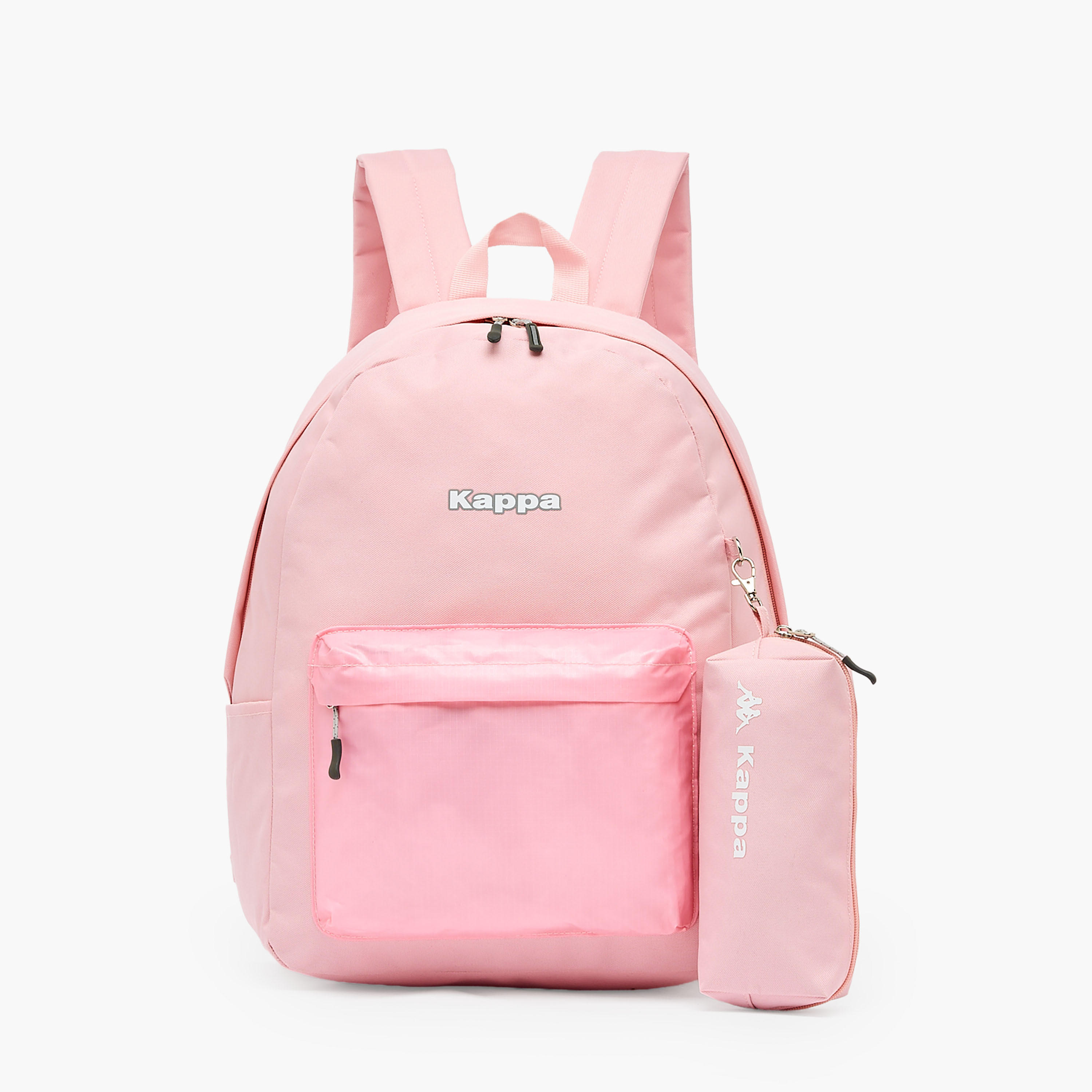 Kappa Solid School Backpack for Girls 8-13 Years with Pencil Pouch - 17 inches-school-bagsandbackpacks-backpacks-image-1