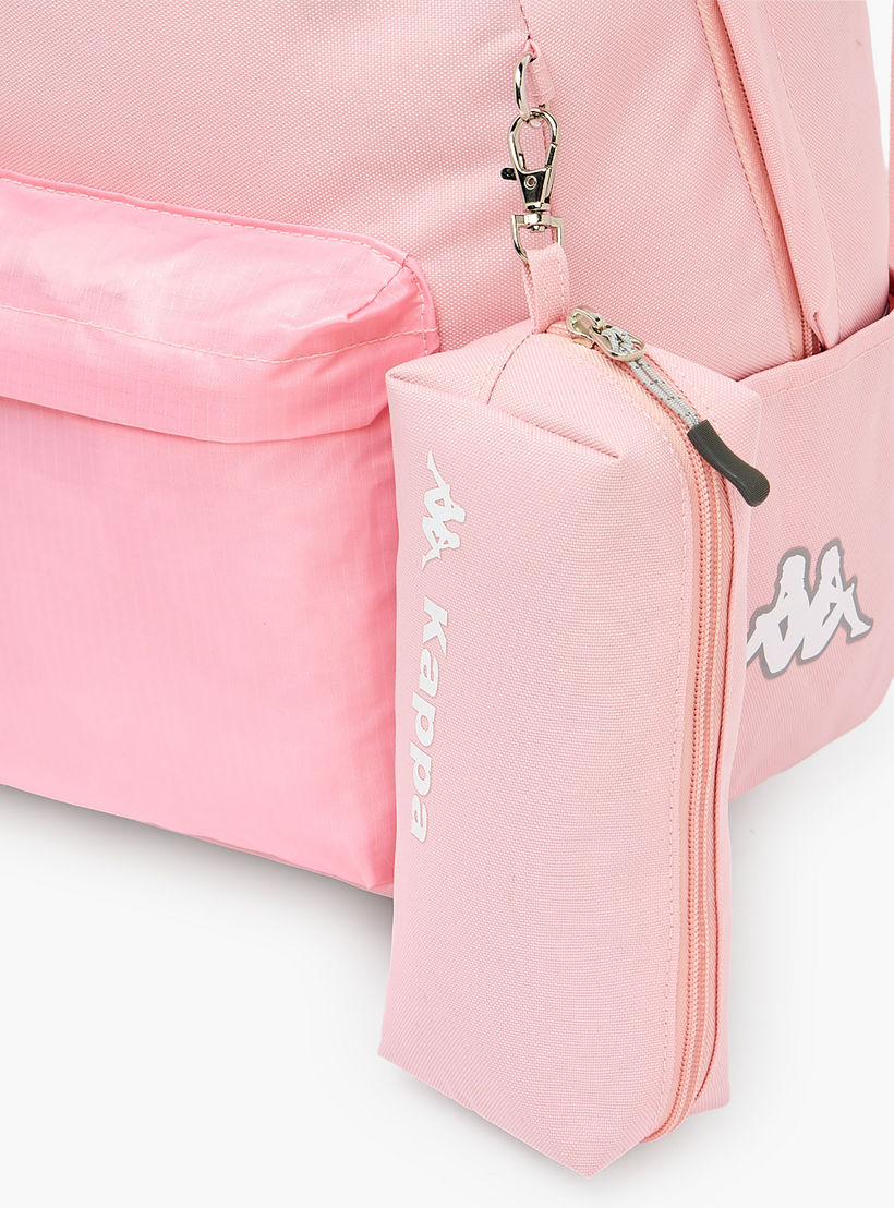 Kappa Solid School Backpack for Girls 8-13 Years with Pencil Pouch - 17 inches-school-bagsandbackpacks-backpacks-image-4
