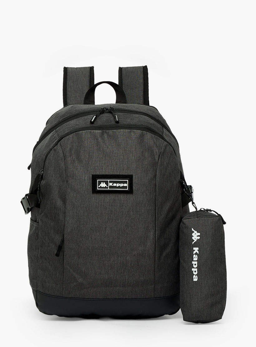 Kappa Textured School Backpack for Boys 8-13 Years with Pencil Pouch - 17 inches-school-bagsandbackpacks-backpacks-image-1