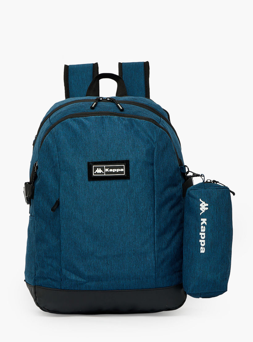 Kappa Textured School Backpack for Boys 8-13 Years with Pencil Pouch - 17 inches-school-bagsandbackpacks-backpacks-image-1