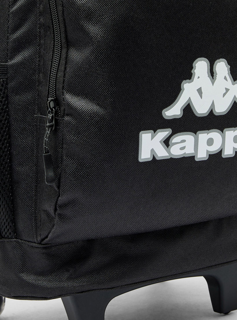 Kappa Logo Print 3-Piece School Trolley Bag Set for Kids 13 Years+ with Lunch Bag and Pencil Pouch-school-bagsandbackpacks-trolleybags-image-7