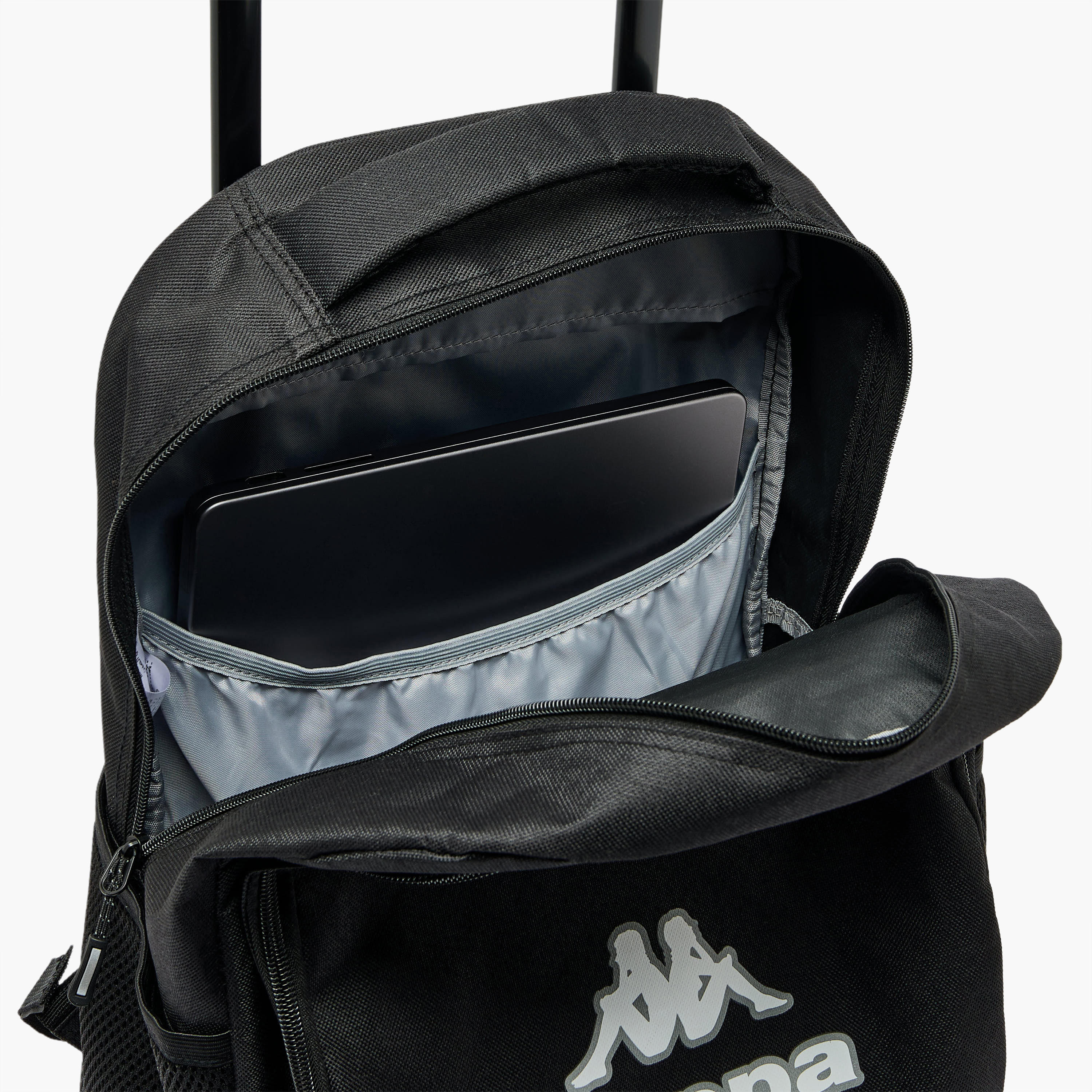 Kappa Logo Print 3-Piece School Trolley Bag Set for Kids 13 Years+ with Lunch Bag and Pencil Pouch-school-bagsandbackpacks-trolleybags-image-8