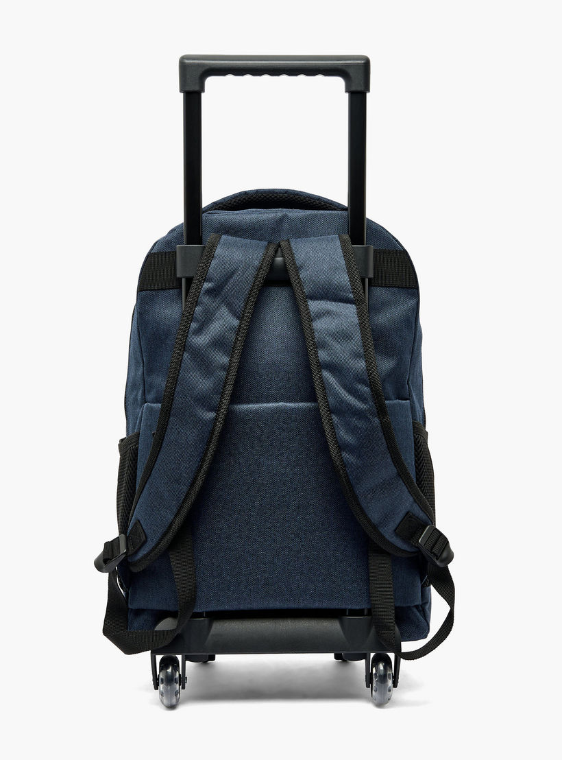 Kappa Logo Print 3-Piece School Trolley Bag Set for Kids 13 Years+ with Lunch Bag and Pencil Pouch-school-bagsandbackpacks-trolleybags-image-11