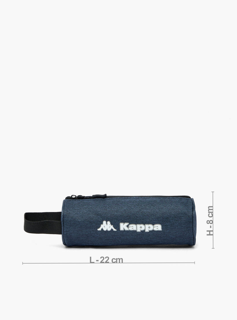 Kappa Logo Print 3-Piece School Trolley Bag Set for Kids 13 Years+ with Lunch Bag and Pencil Pouch-school-bagsandbackpacks-trolleybags-image-17
