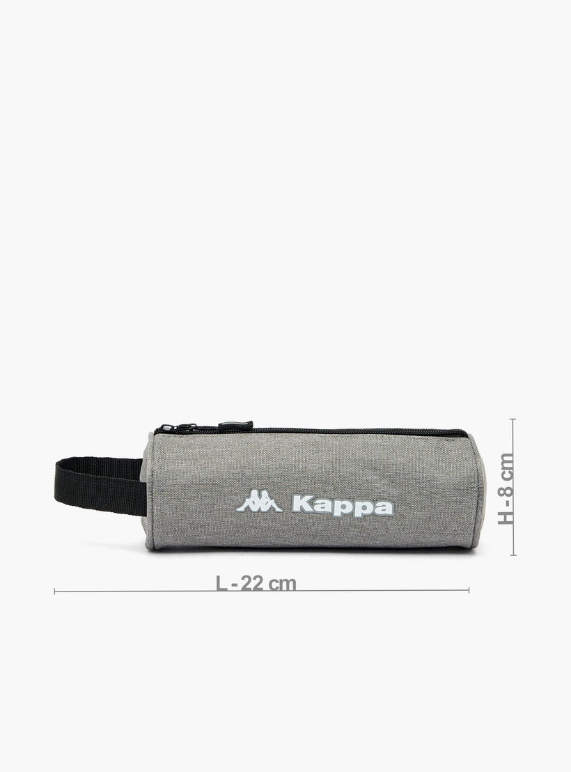 Kappa Logo Print 3-Piece School Trolley Bag Set for Kids 13 Years+ with Lunch Bag and Pencil Pouch-school-bagsandbackpacks-trolleybags-image-17