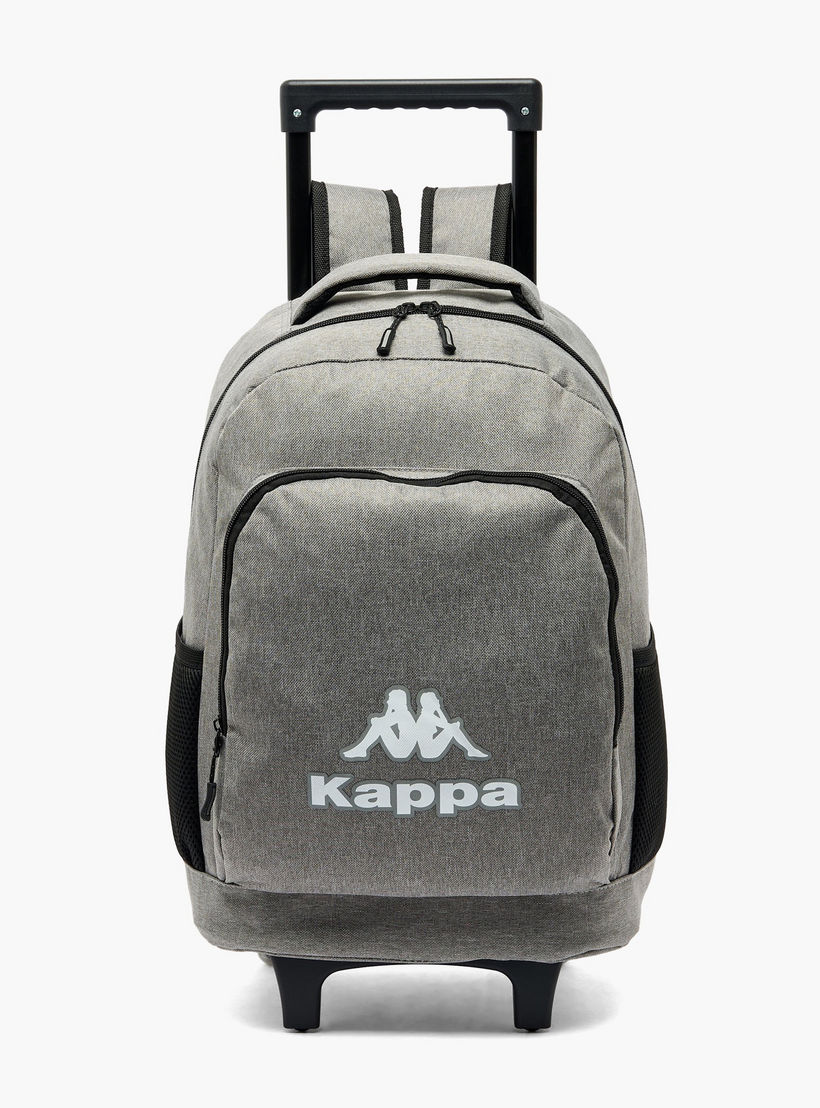 Kappa Logo Print 3-Piece School Trolley Bag Set for Kids 13 Years+ with Lunch Bag and Pencil Pouch-school-bagsandbackpacks-trolleybags-image-3