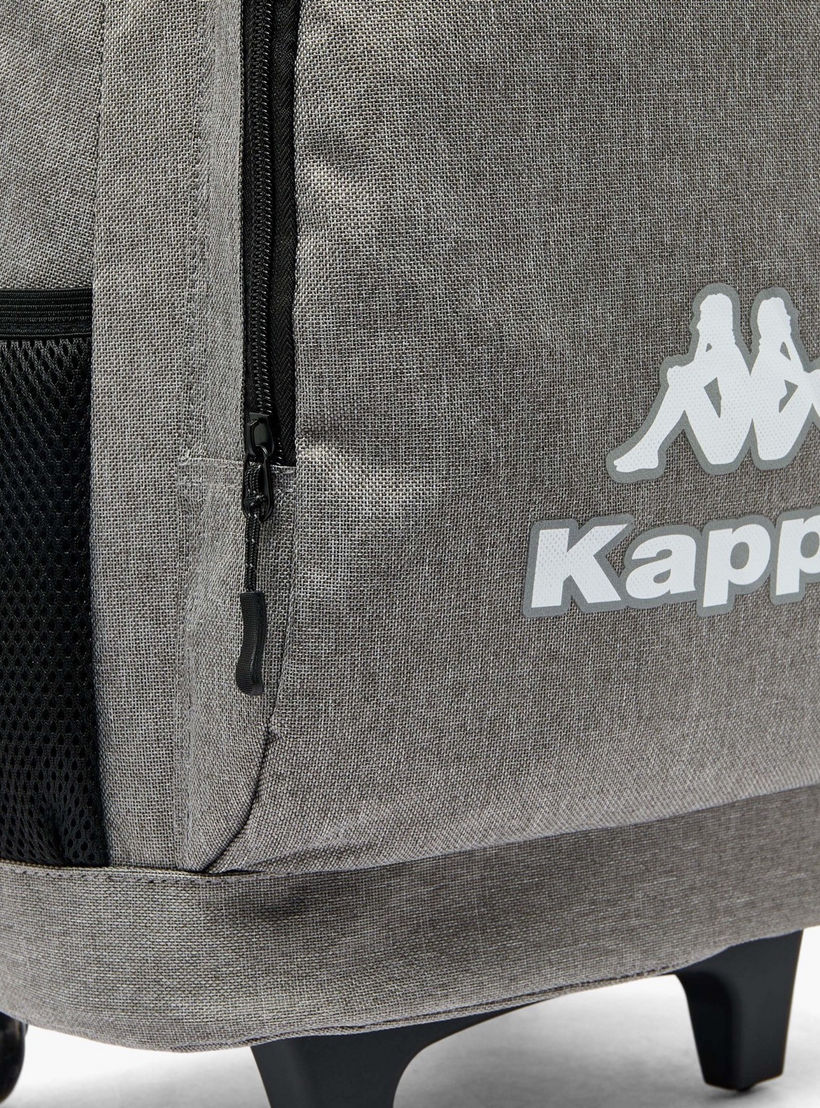 Kappa Logo Print 3-Piece School Trolley Bag Set for Kids 13 Years+ with Lunch Bag and Pencil Pouch-school-bagsandbackpacks-trolleybags-image-7