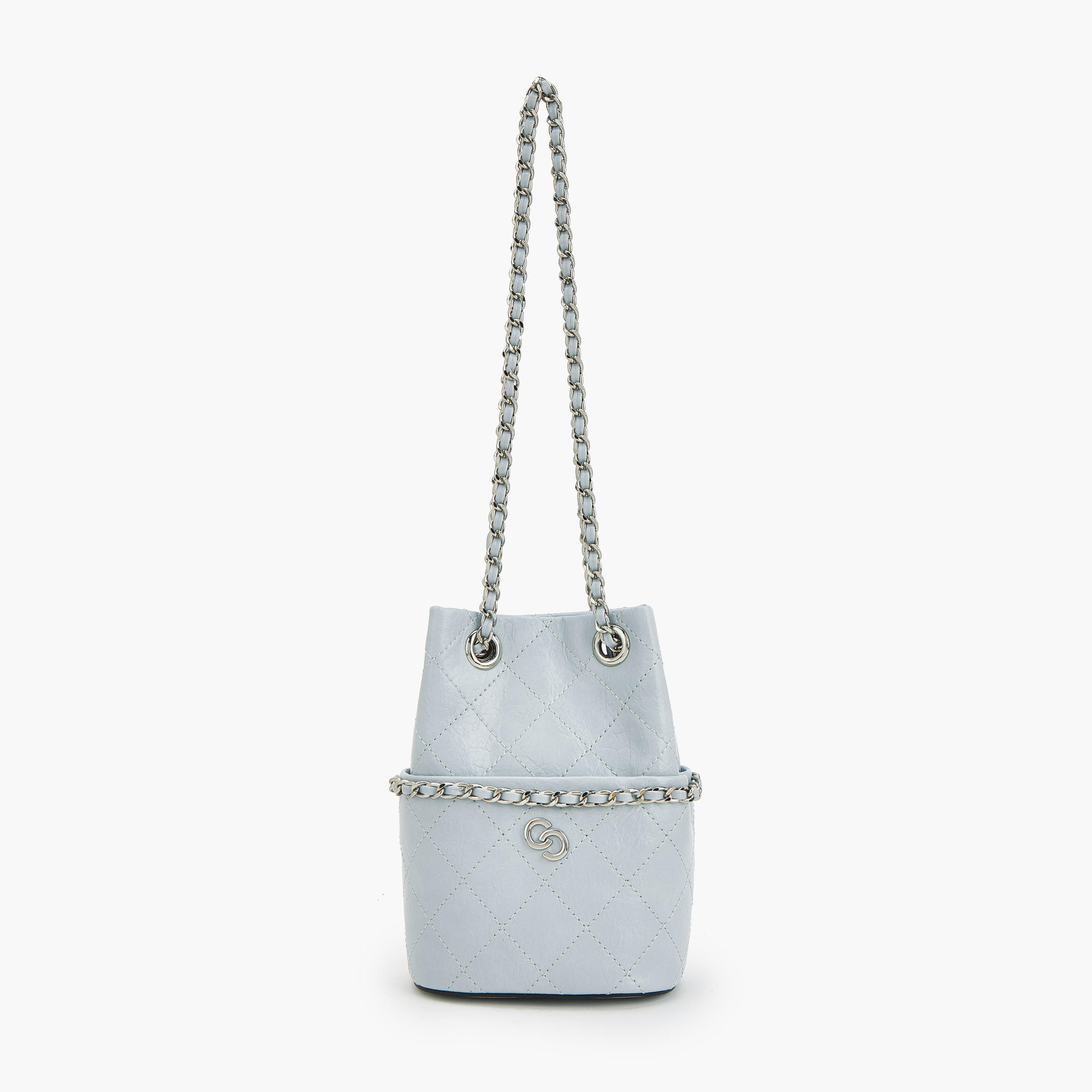Celeste Quilted Bucket Bag with Chain Strap-women-bagsandwallets-handbags-image-1