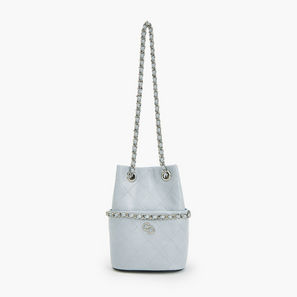 Celeste Quilted Bucket Bag with Chain Strap-women-image-1