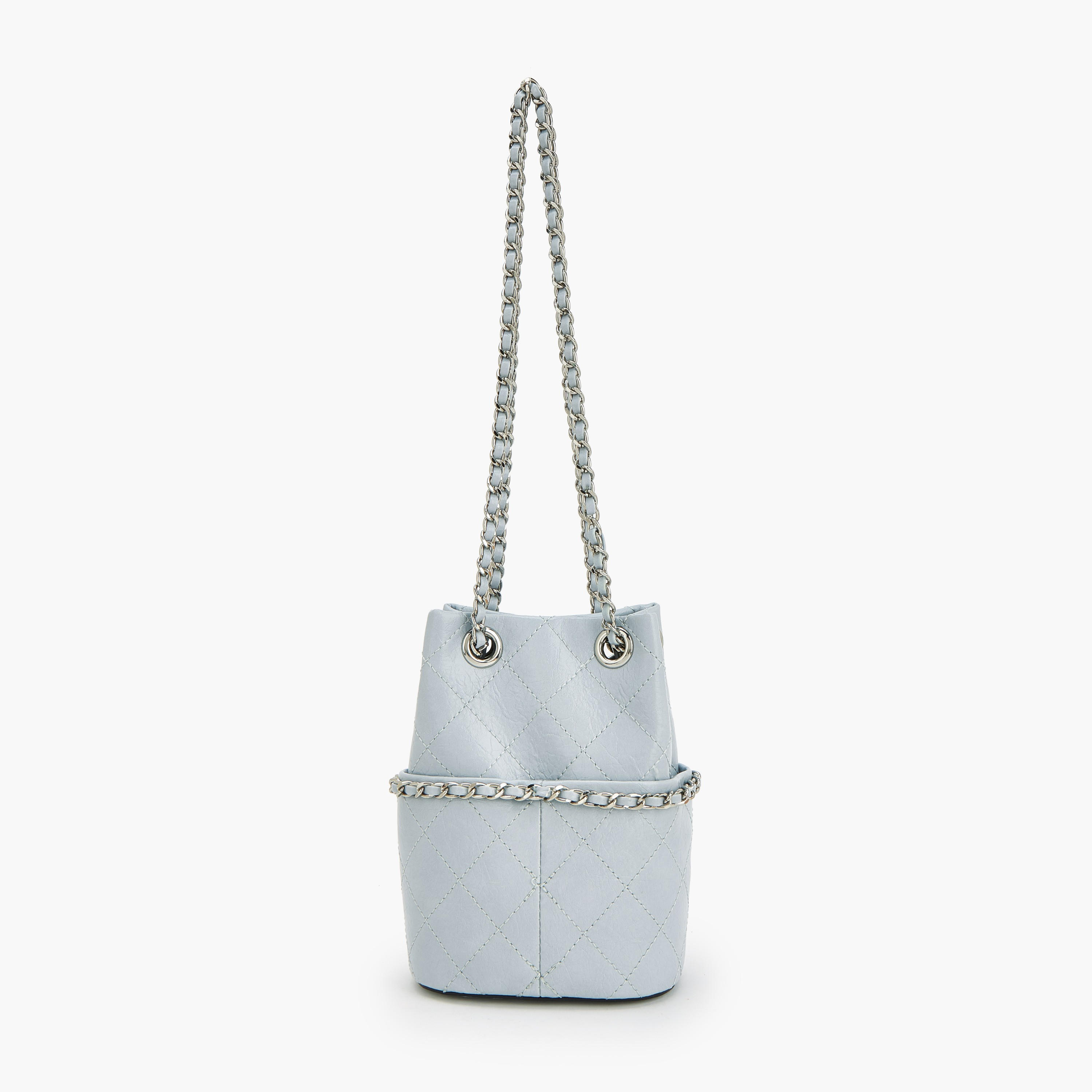 Celeste Quilted Bucket Bag with Chain Strap-women-bagsandwallets-handbags-image-2