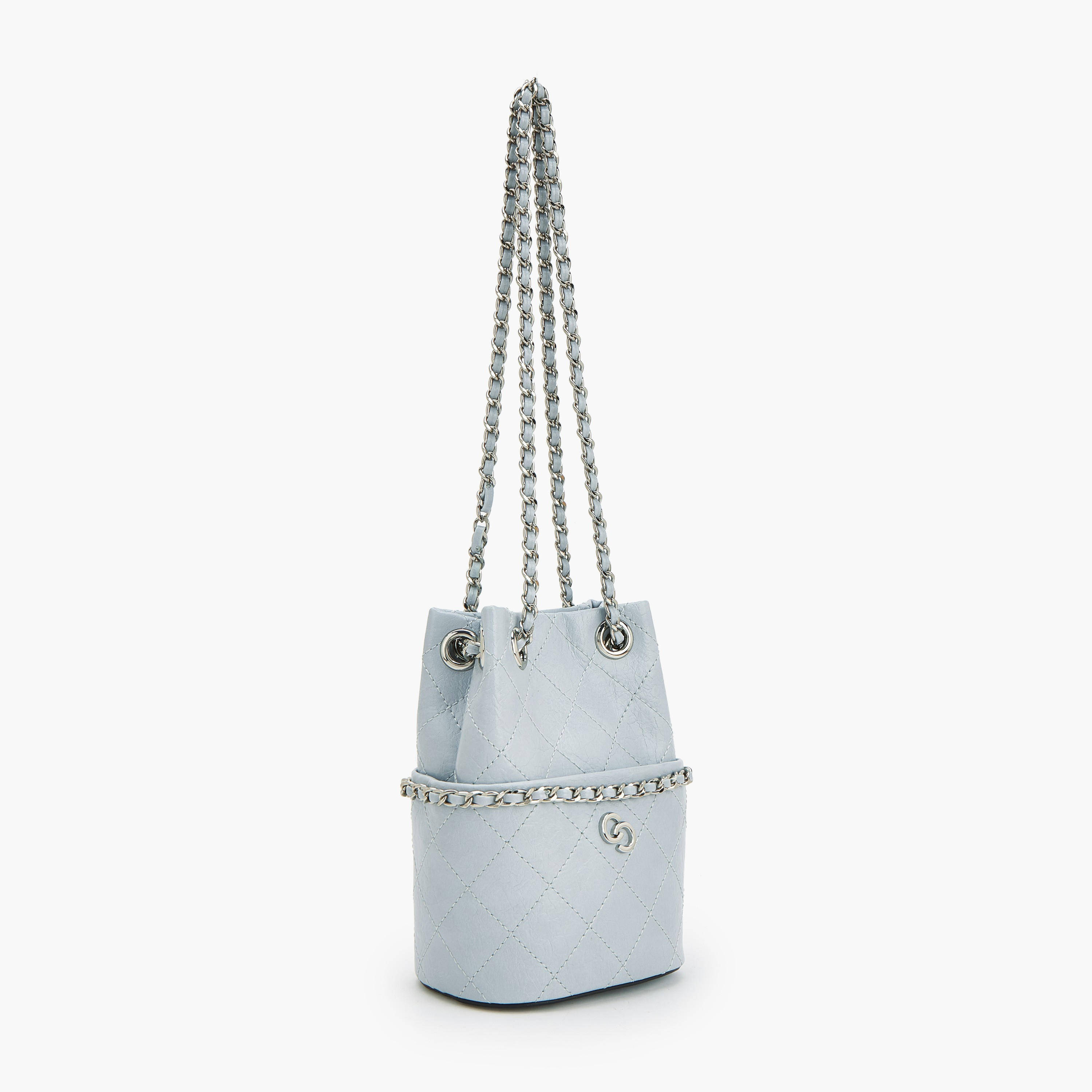 Celeste Quilted Bucket Bag with Chain Strap-women-bagsandwallets-handbags-image-3