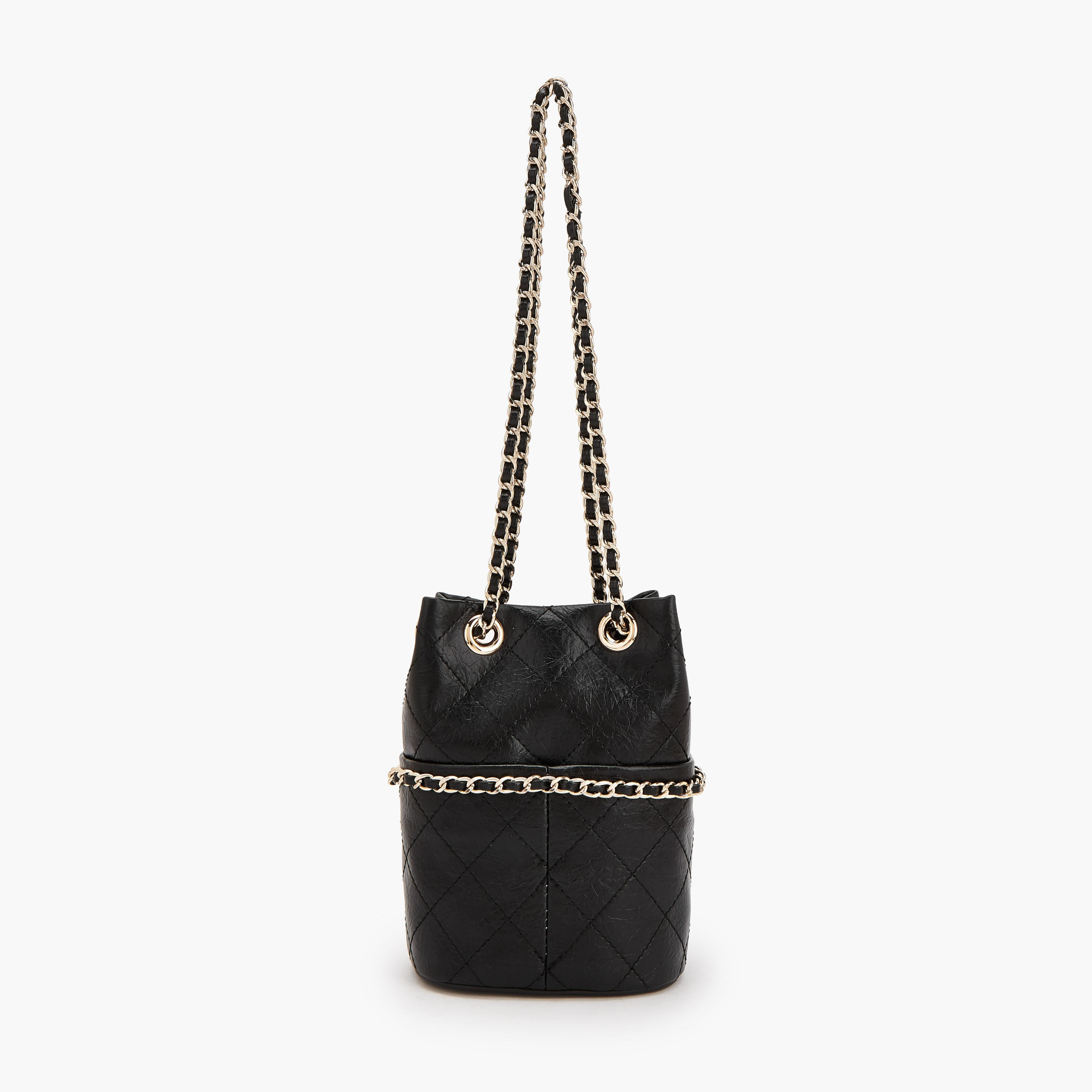 Celeste Quilted Bucket Bag with Chain Strap-women-bagsandwallets-handbags-image-2