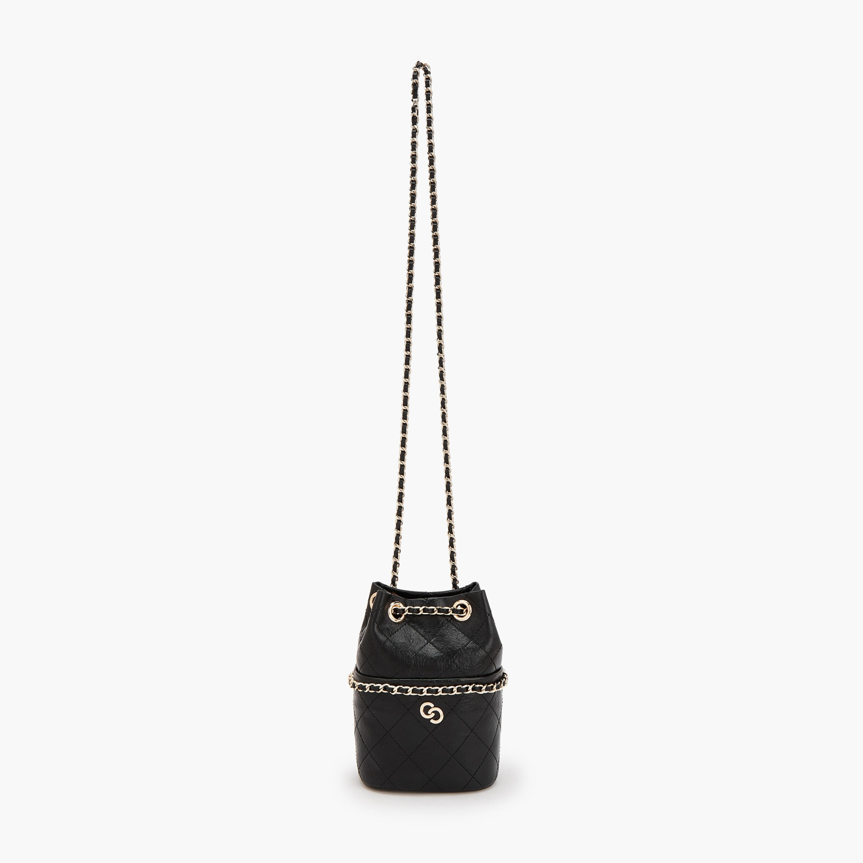 Celeste Quilted Bucket Bag with Chain Strap-women-bagsandwallets-handbags-image-5