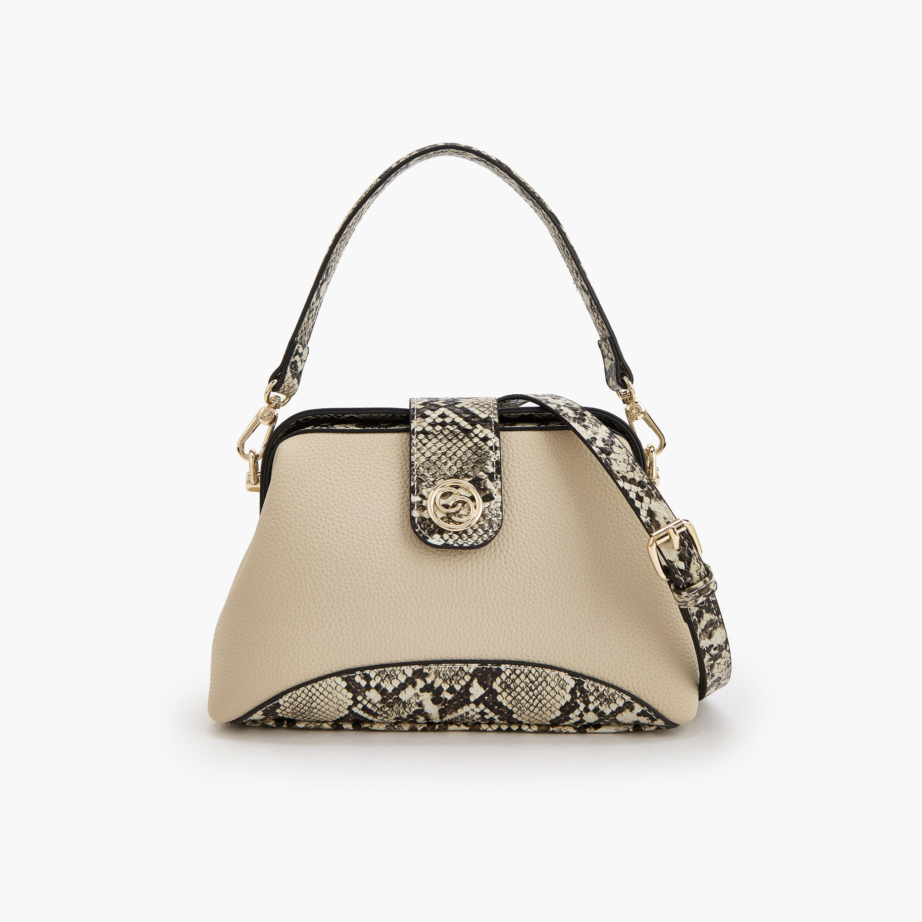 Celeste Colourblock Crossbody Bag with Adjustable Strap and Button Closure-women-bagsandwallets-handbags-image-1