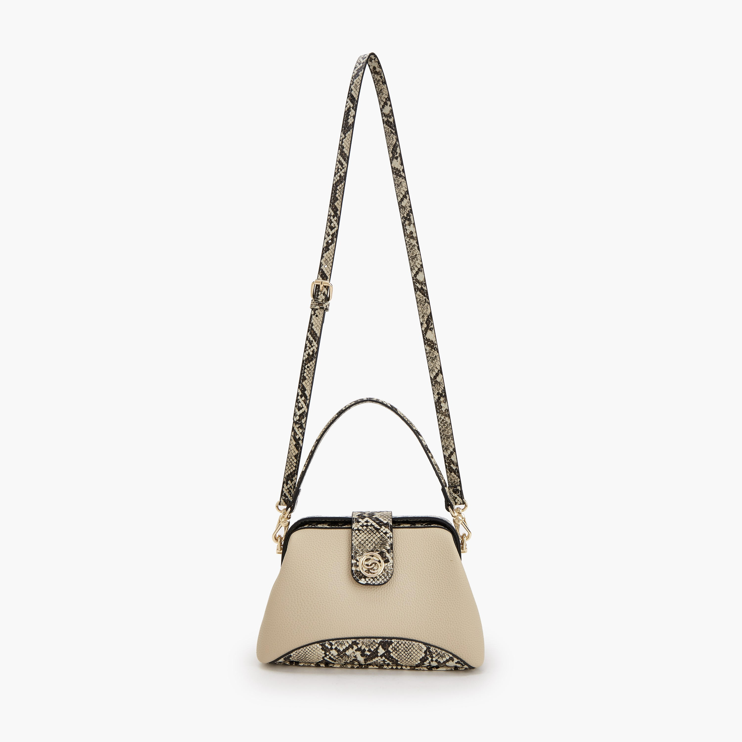 Celeste Colourblock Crossbody Bag with Adjustable Strap and Button Closure-women-bagsandwallets-handbags-image-2