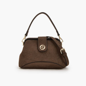 Celeste Colourblock Crossbody Bag with Adjustable Strap and Button Closure-women-image-1